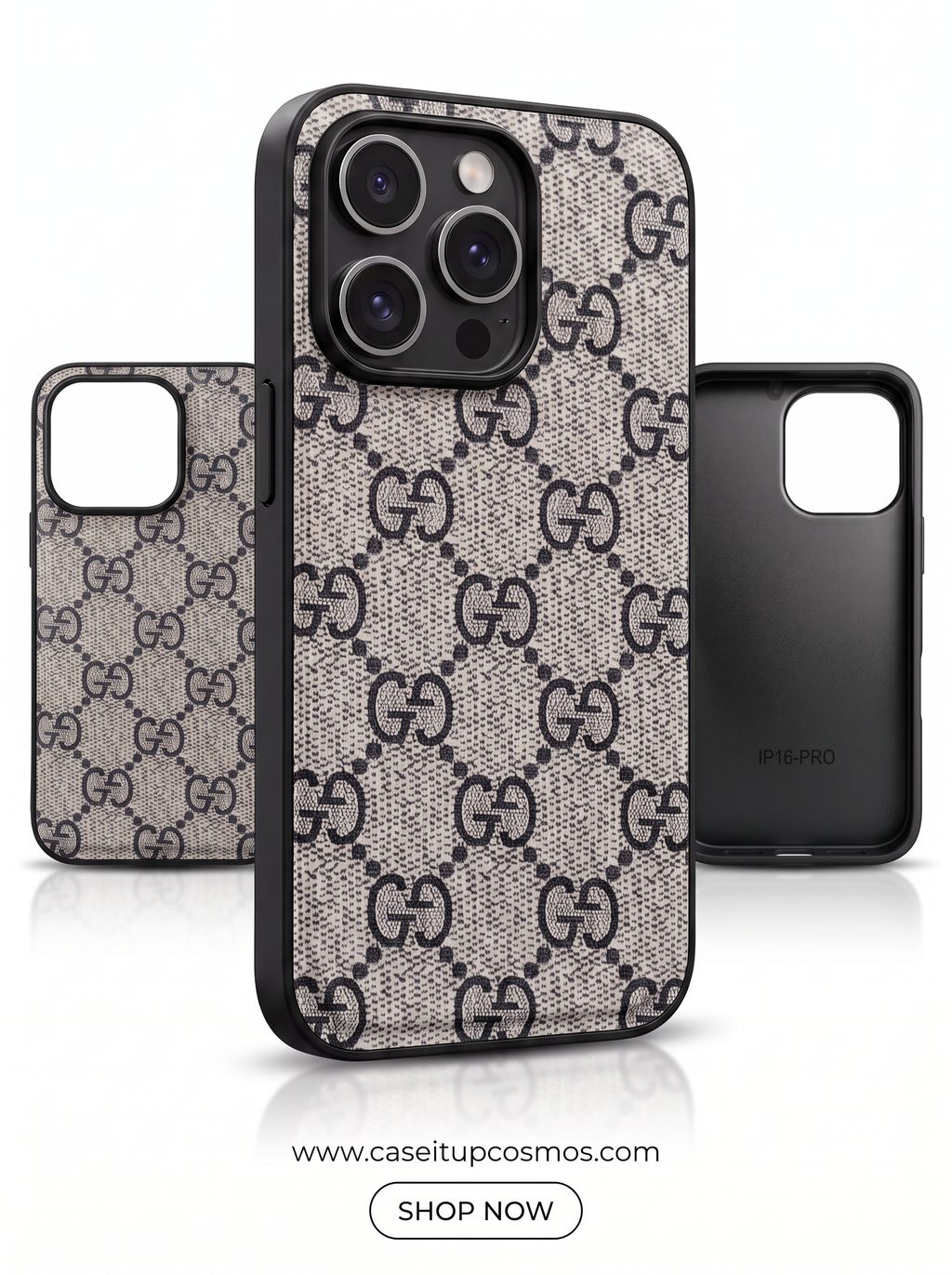 Cosmos™ GG Vintage Monogram Woven Canvas iPhone Case | Italian Luxury Style