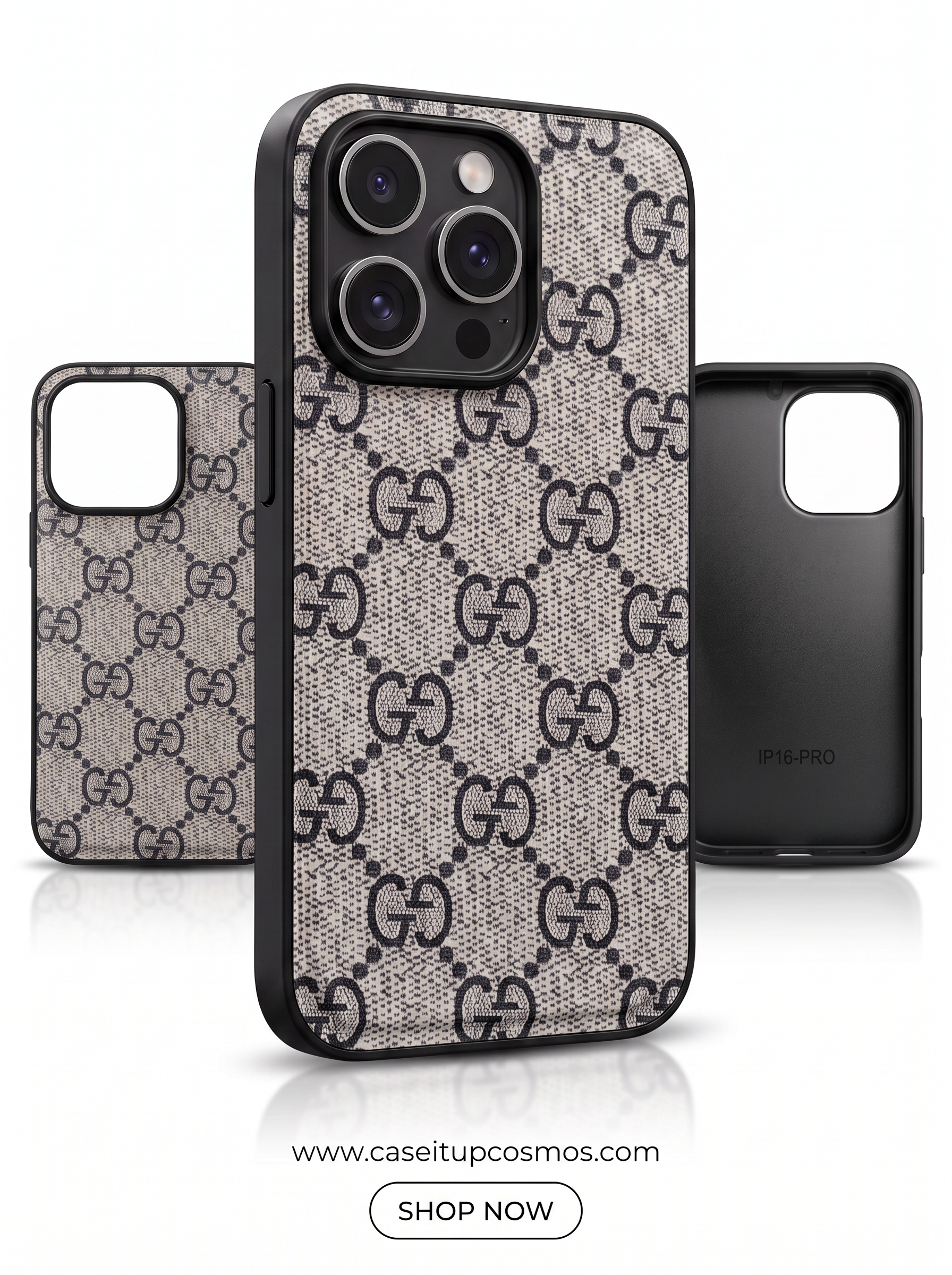 Cosmos™ GG Vintage Monogram Woven Canvas iPhone Case | Italian Luxury Style