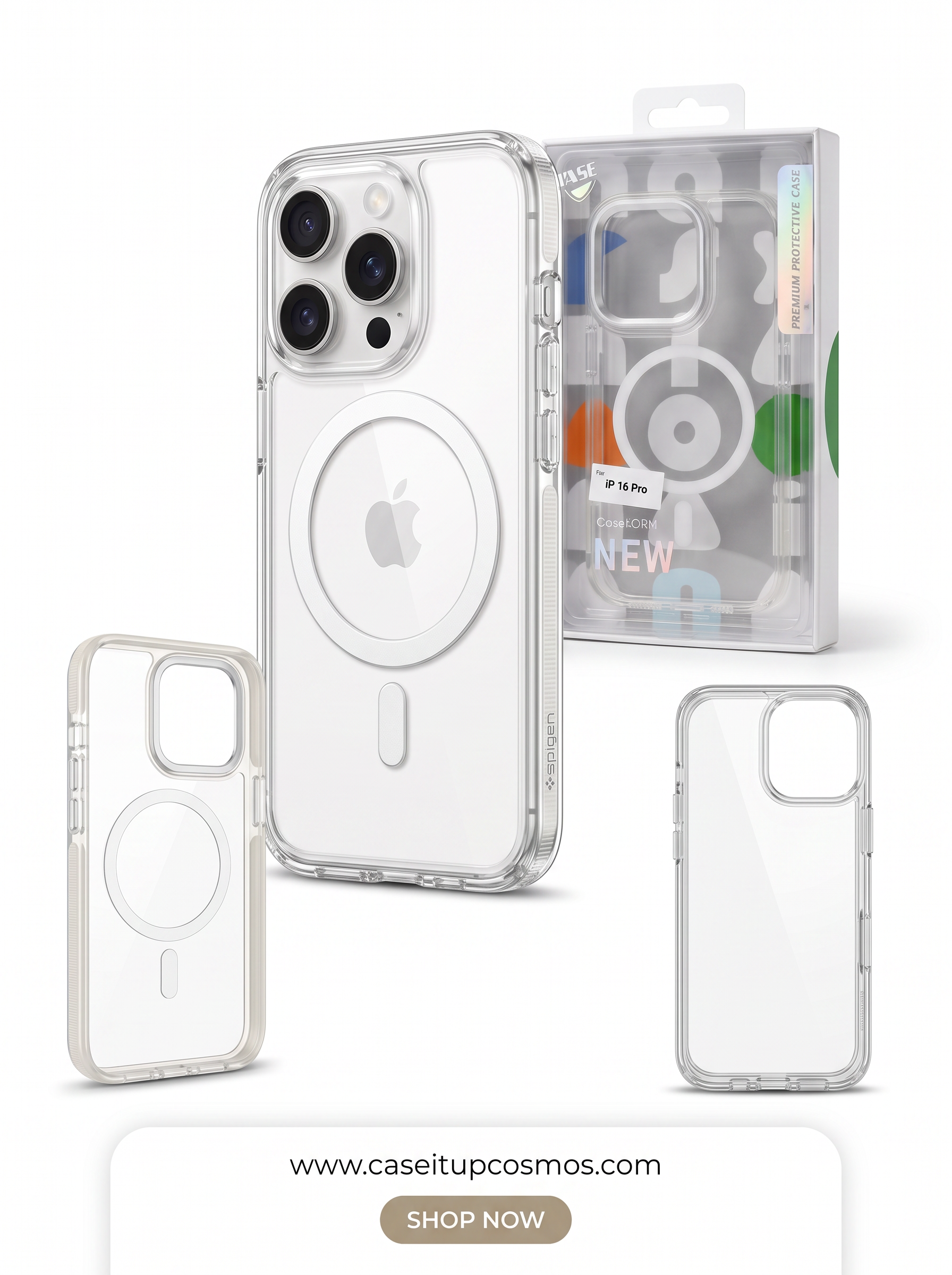 Cosmos™ Crystal Armor MagSafe iPhone Case | Metallic Camera Guard