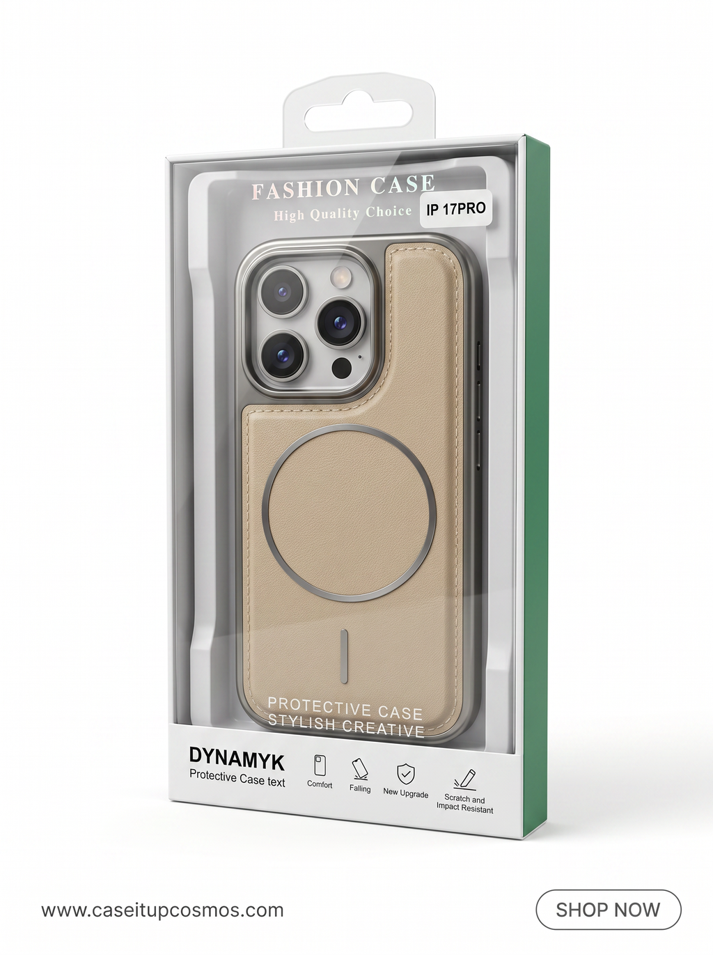 The Minimalist Leather MagSafe Edition Case for iPhone | Titanium Bumper