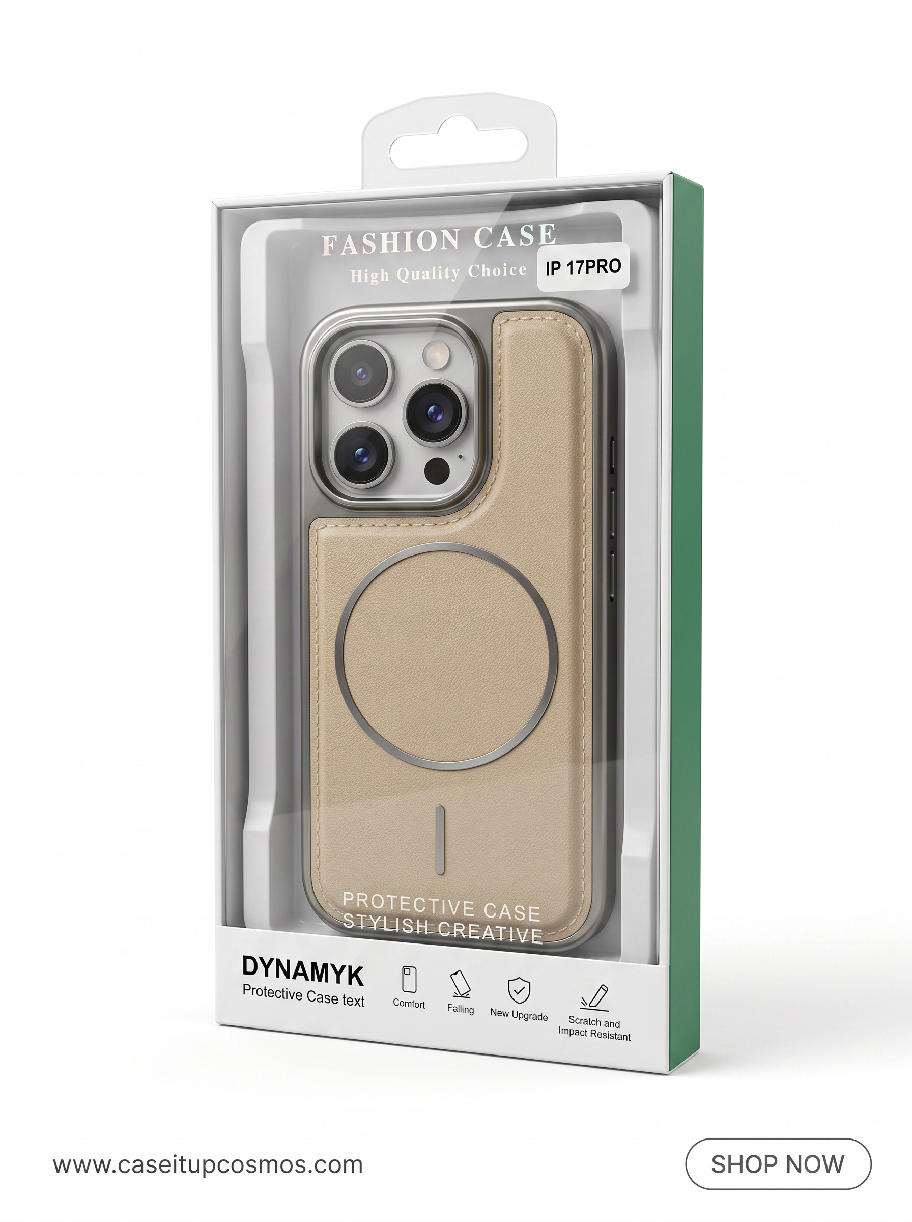 The Minimalist Leather MagSafe Edition Case for iPhone | Titanium Bumper