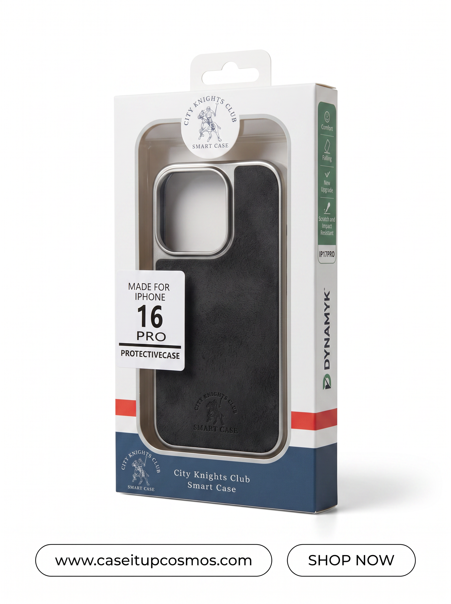 Cosmos™ Santa Barbara Polo Leather iPhone Case | Carbon Fiber Interior