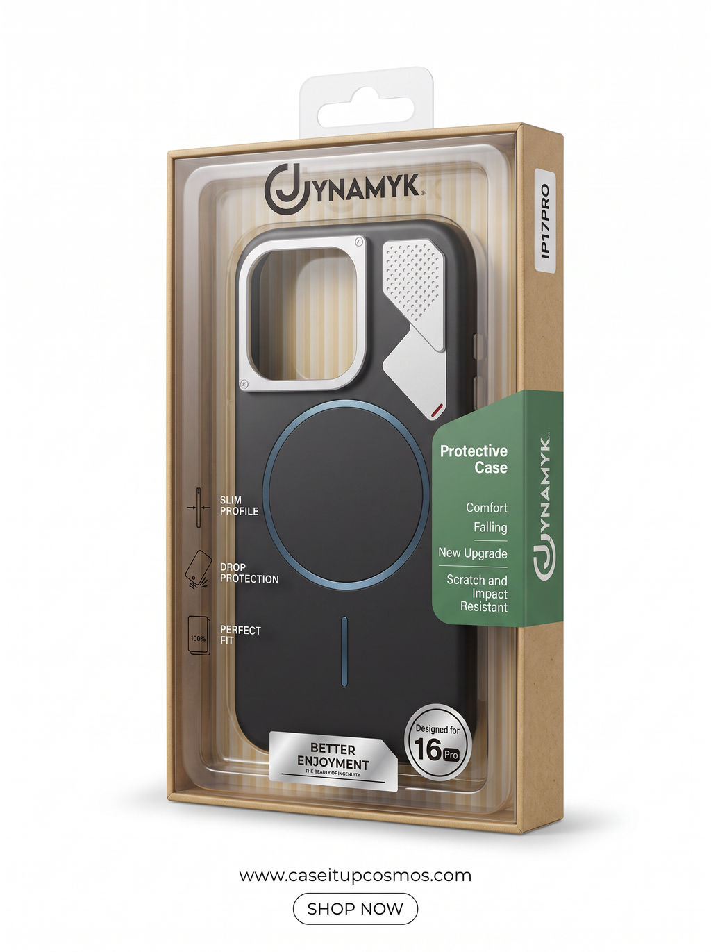 Futuristic Alloy Camera Armor MagSafe Case for iPhone | Microfiber Interior