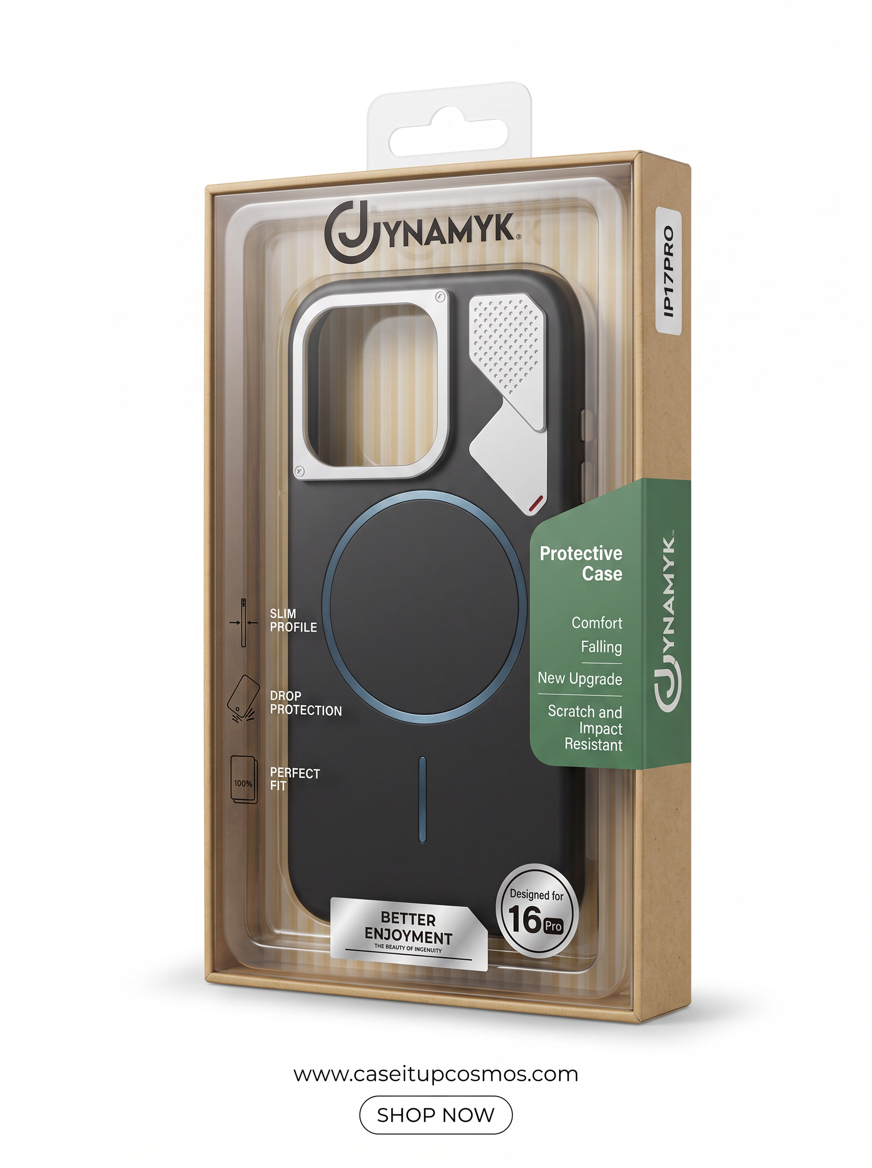 Futuristic Alloy Camera Armor MagSafe Case for iPhone | Microfiber Interior