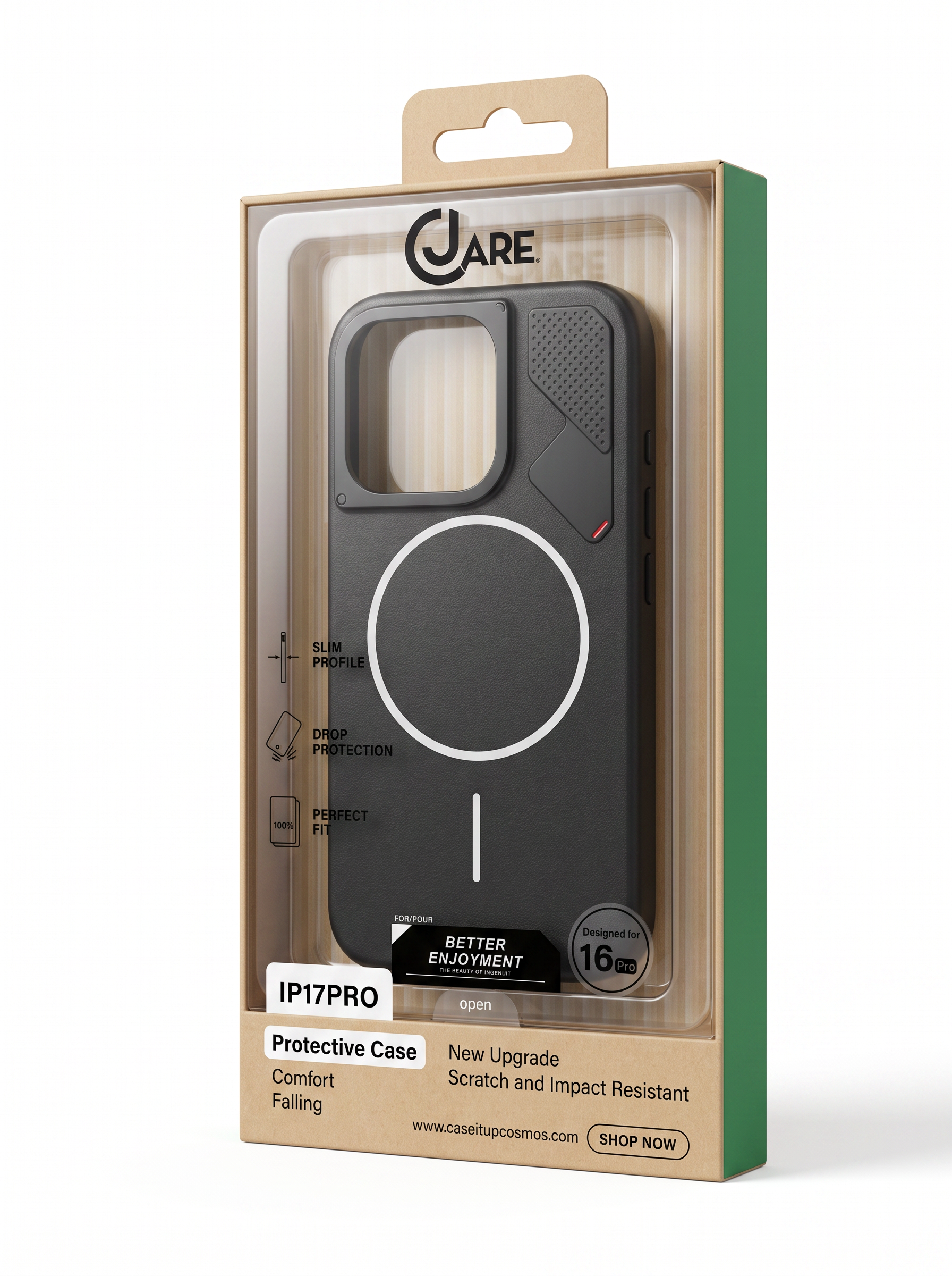 Futuristic Alloy Camera Armor MagSafe Case for iPhone | Microfiber Interior