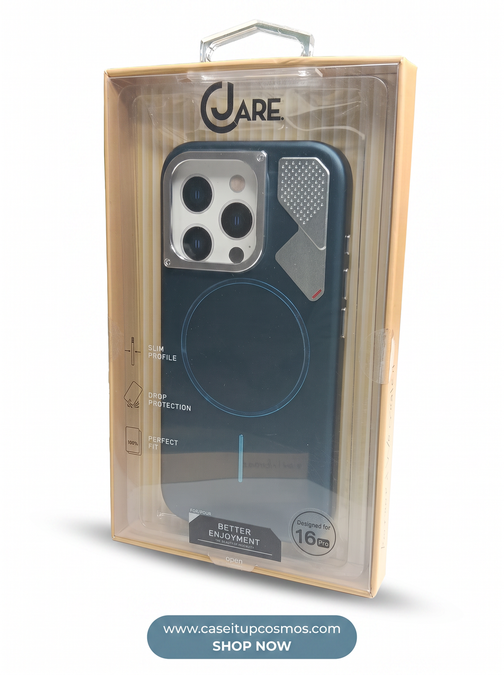 Futuristic Alloy Camera Armor MagSafe Case for iPhone | Microfiber Interior