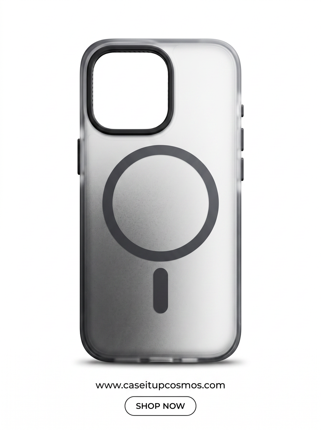 Cosmos™ Ombre Gradient Frosted MagSafe iPhone Case | Smoked Charcoal