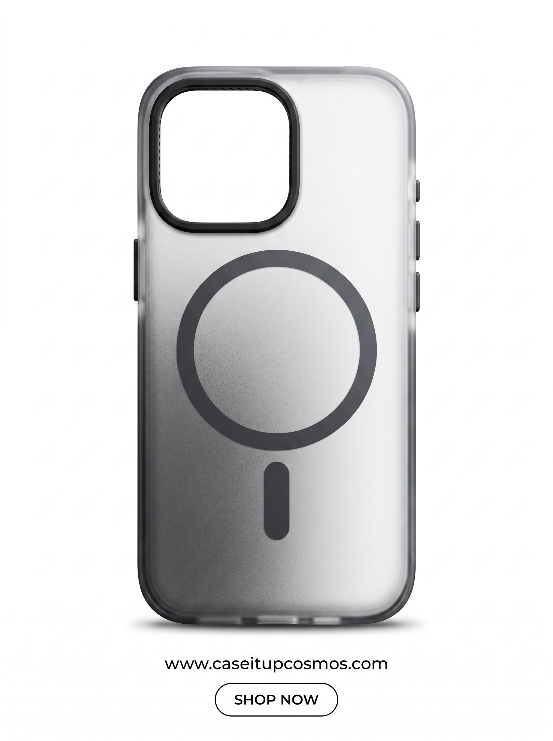 Cosmos™ Ombre Gradient Frosted MagSafe iPhone Case | Smoked Charcoal