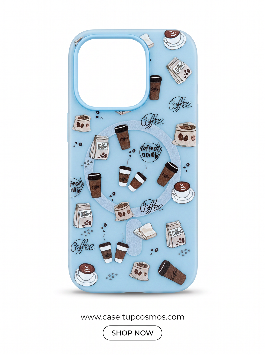 Cosmos™ MagSafe Cute Print Case for iPhone | Hello Kitty & Coffee Editions