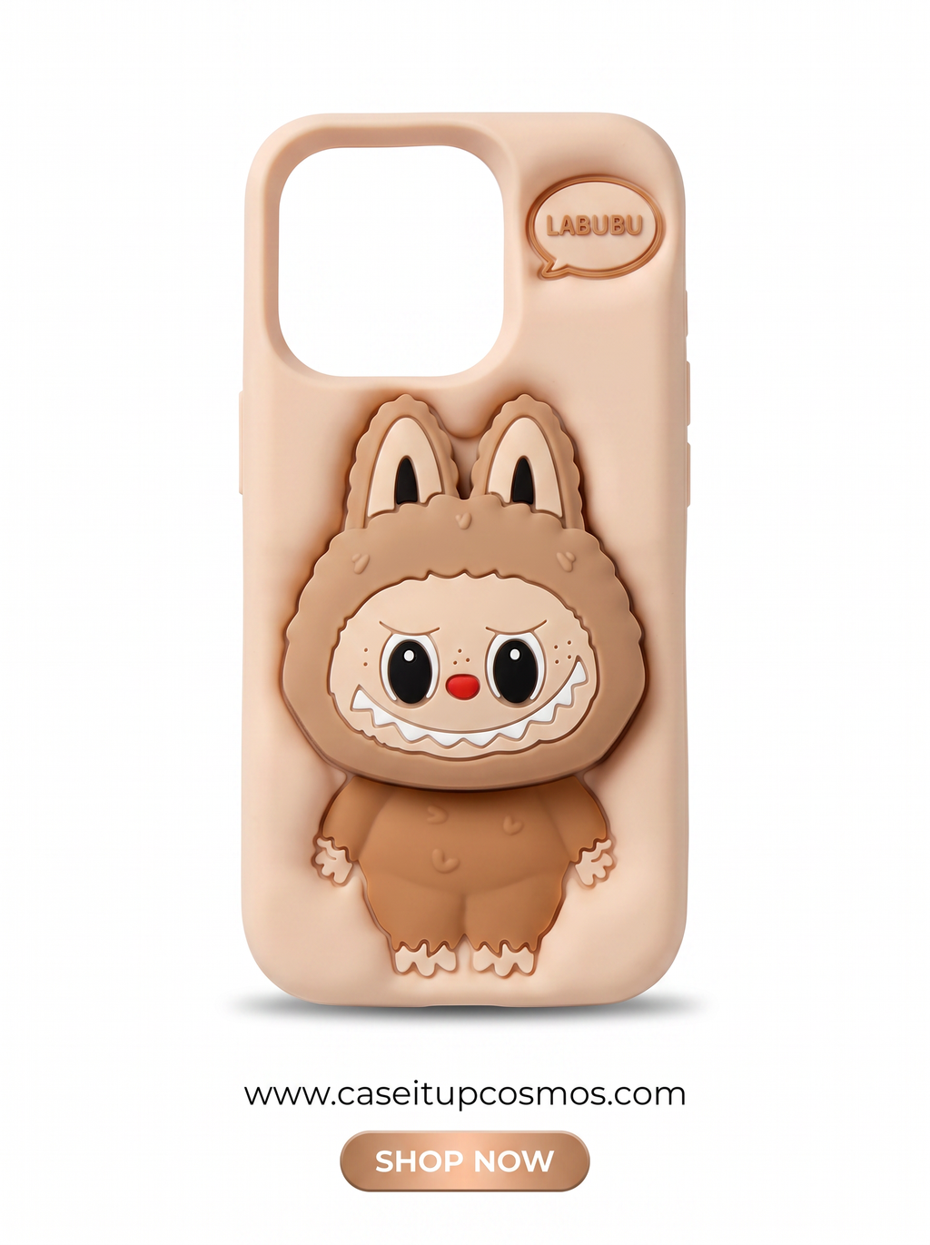 Cosmos™ 3D Labubu Pop-Art Silicone iPhone Case | Viral Character Cover