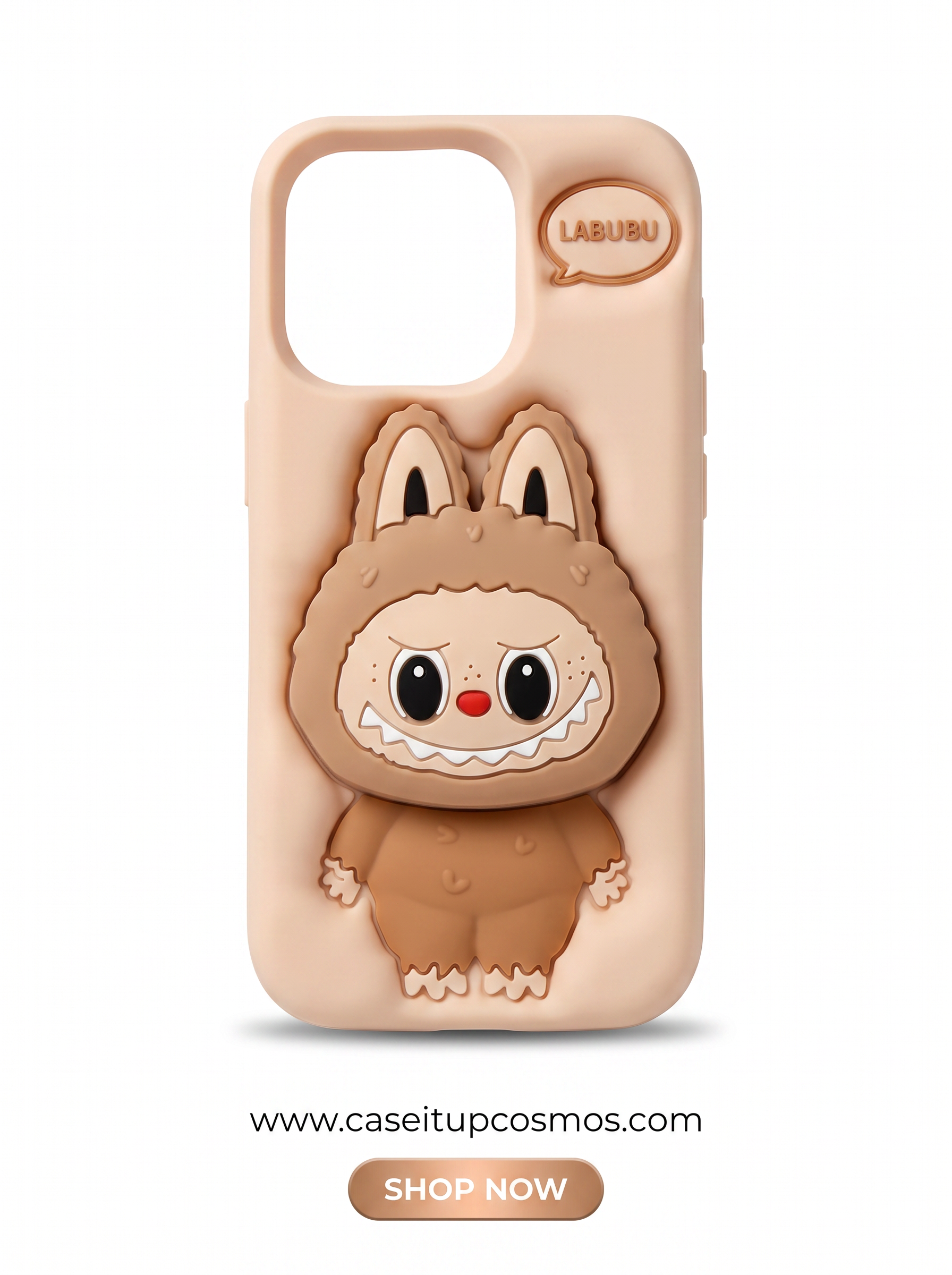 Cosmos™ 3D Labubu Pop-Art Silicone iPhone Case | Viral Character Cover