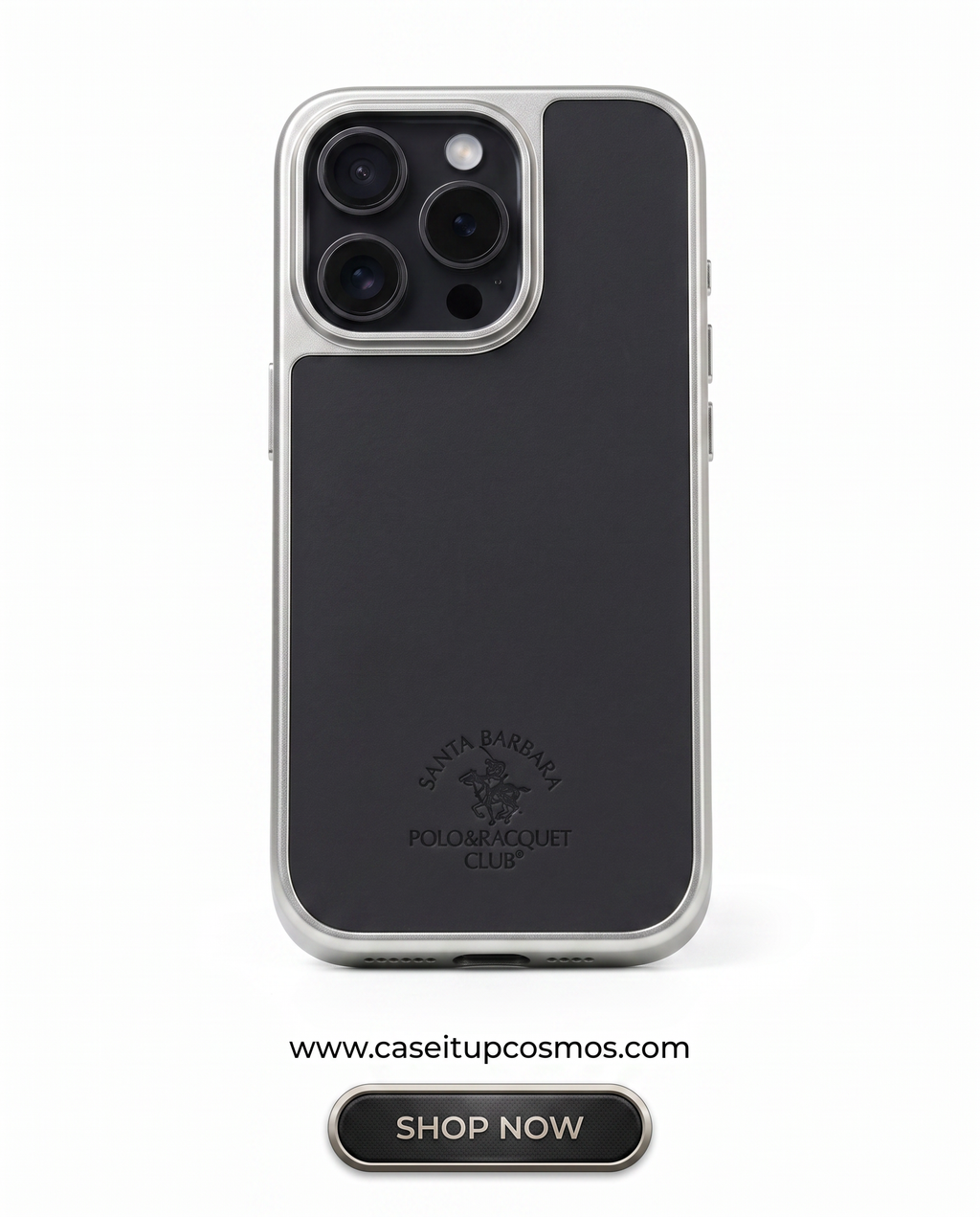 Cosmos™ Santa Barbara Polo Leather iPhone Case | Carbon Fiber Interior