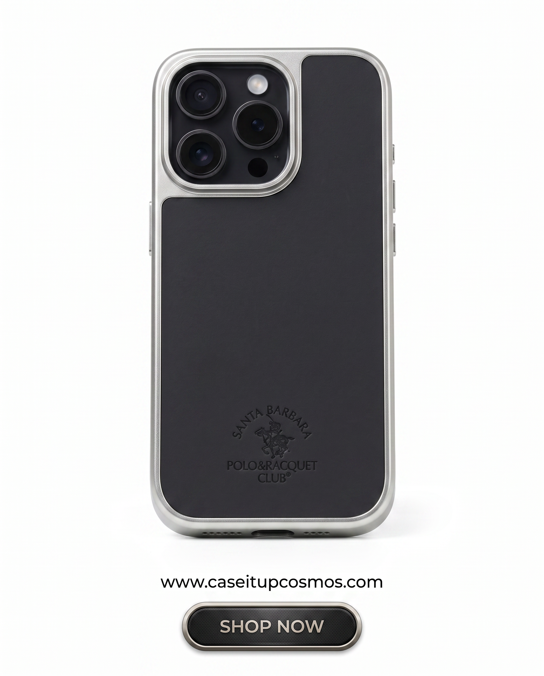 Cosmos™ Santa Barbara Polo Leather iPhone Case | Carbon Fiber Interior