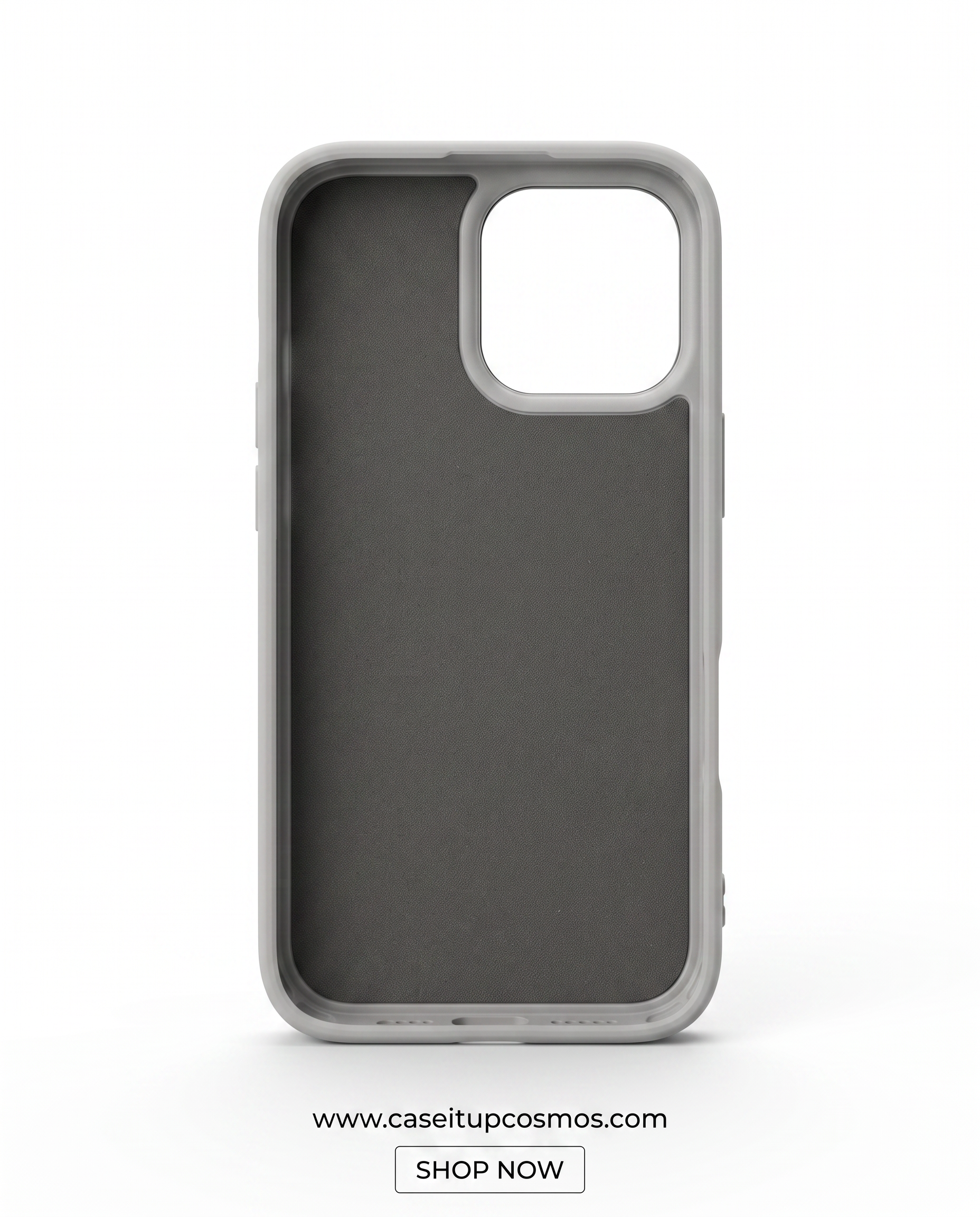 The Prism Emblem Edition Leather iPhone Case | Champagne Gold Camera Shield
