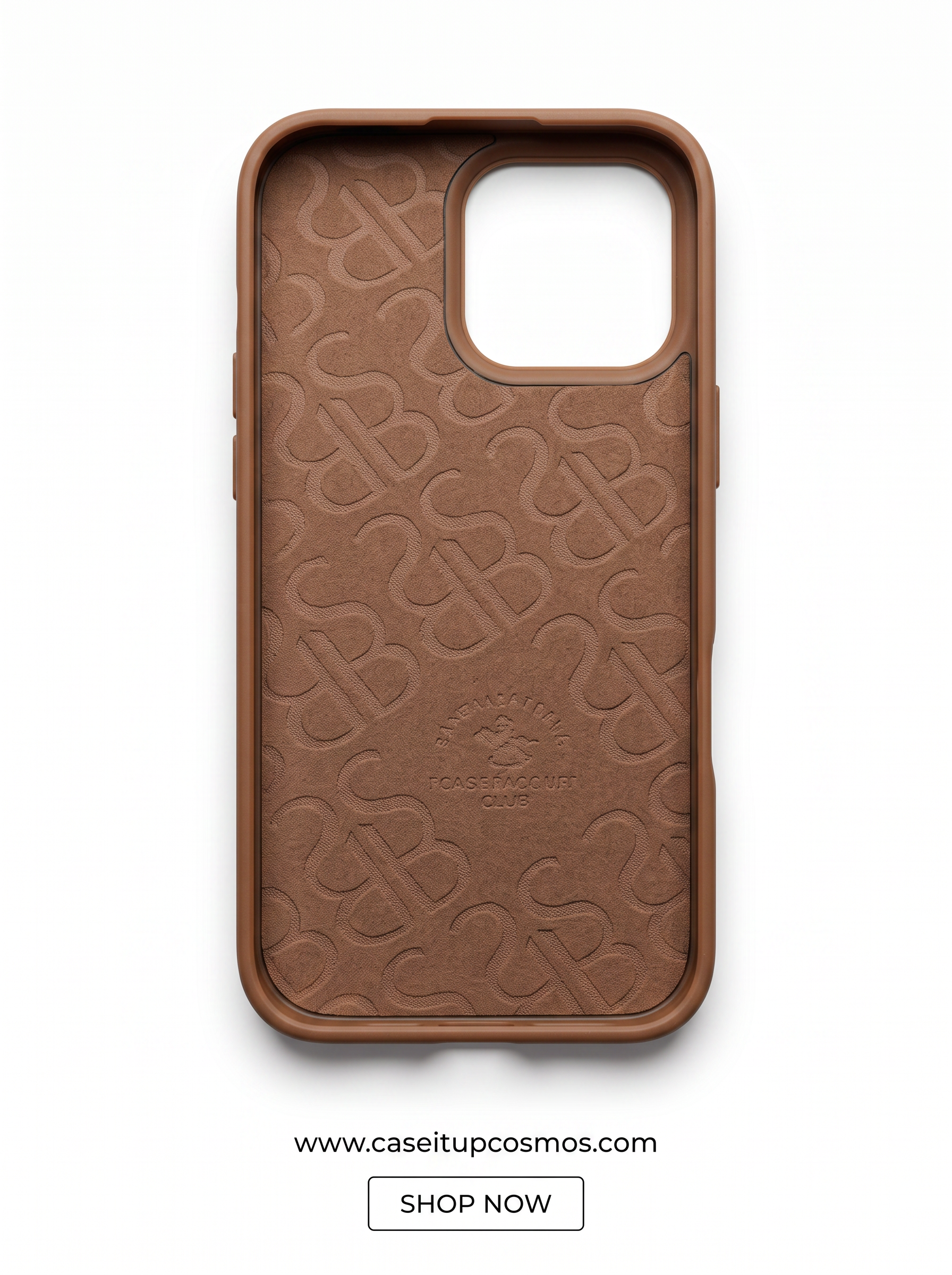 Cosmos™ Santa Barbara Polo 3D Embroidery Leather iPhone Case | Heritage Camo
