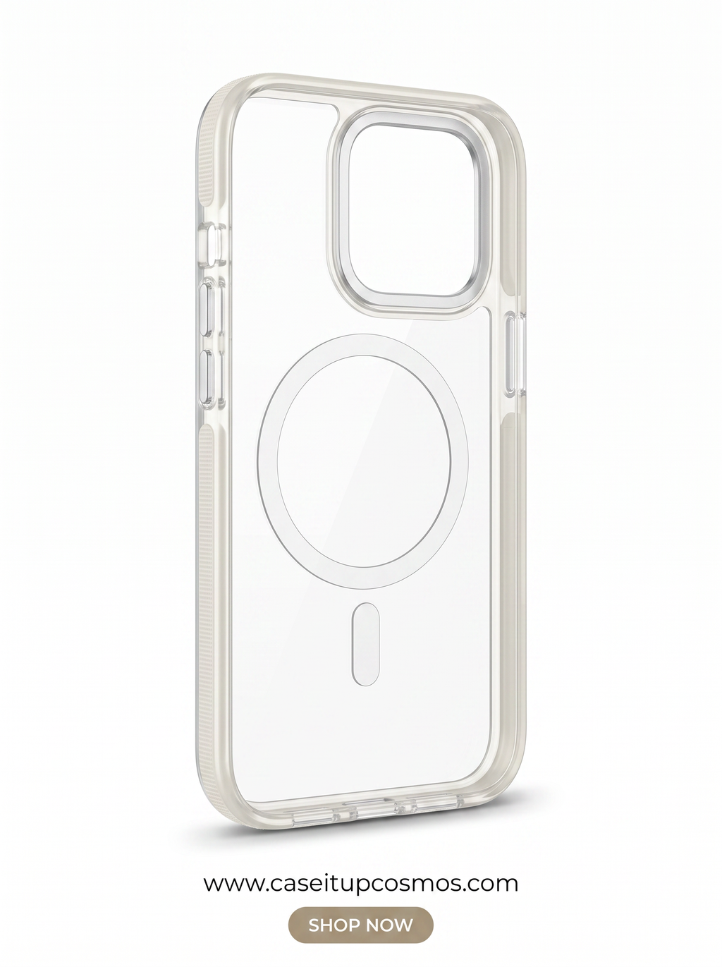 Cosmos™ Crystal Clear MagSafe iPhone Case | Non-Slip Side Grips & Lens Guard