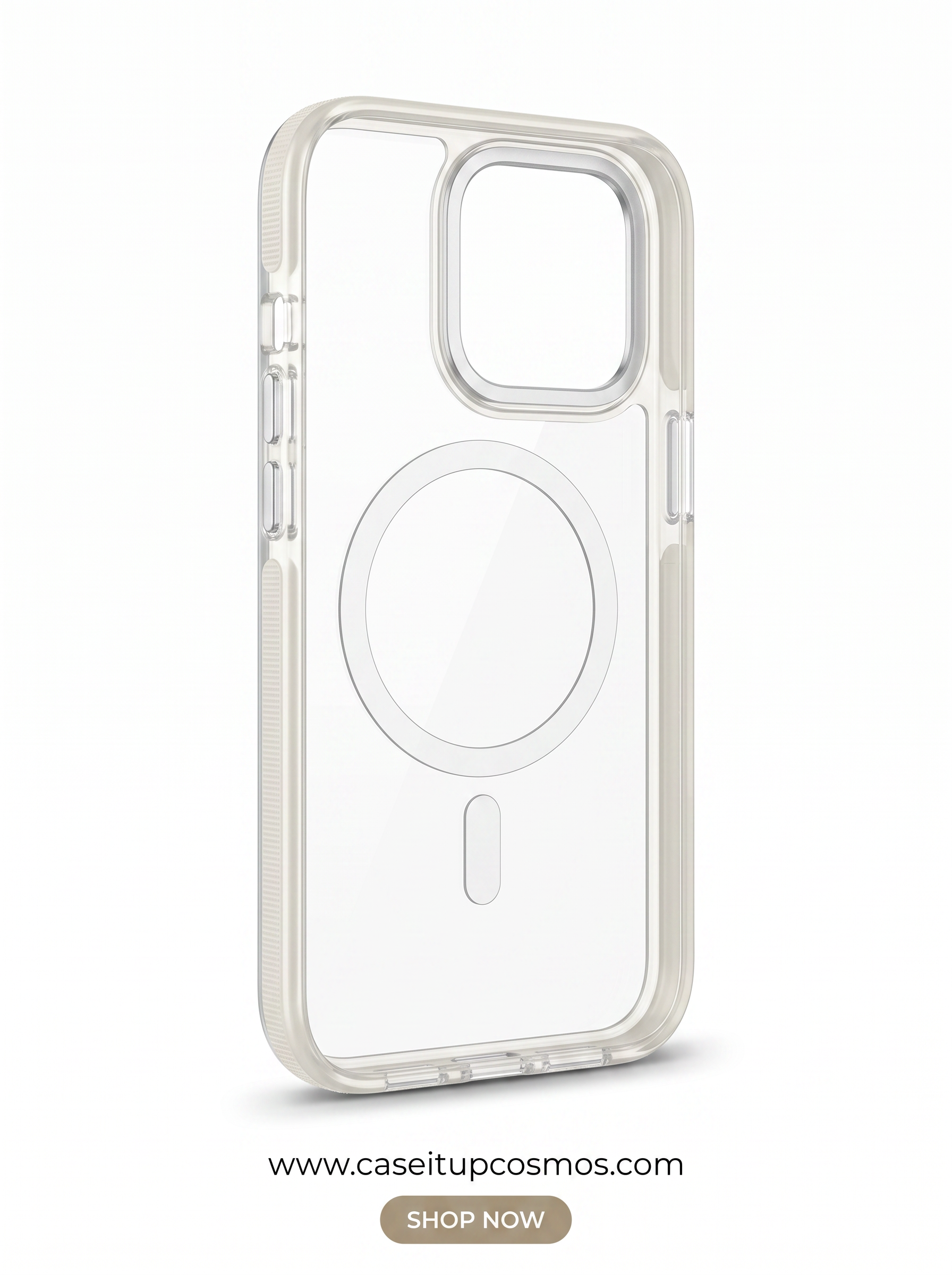 Cosmos™ Crystal Clear MagSafe iPhone Case | Non-Slip Side Grips & Lens Guard