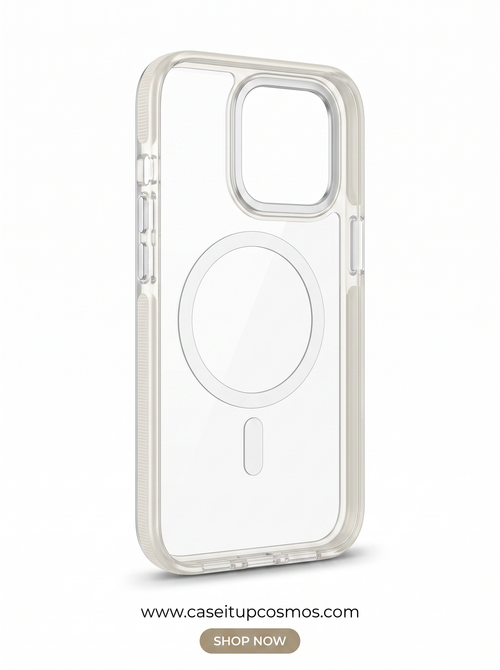 Cosmos™ Crystal Clear MagSafe iPhone Case | Non-Slip Side Grips & Lens Guard