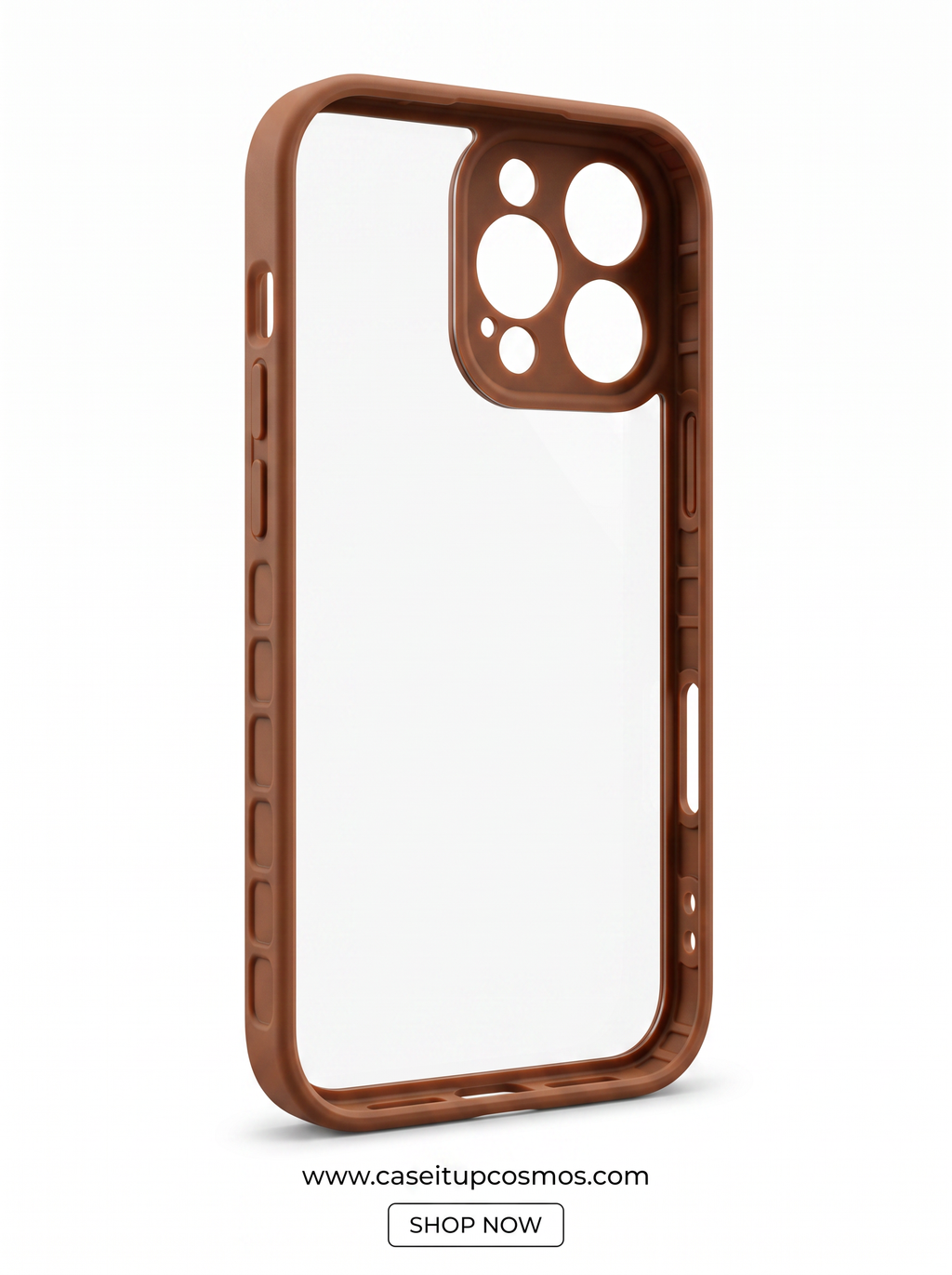 Cosmos™ Clear Caramel Armor iPhone Case | Military Drop Defense & Lens Shield