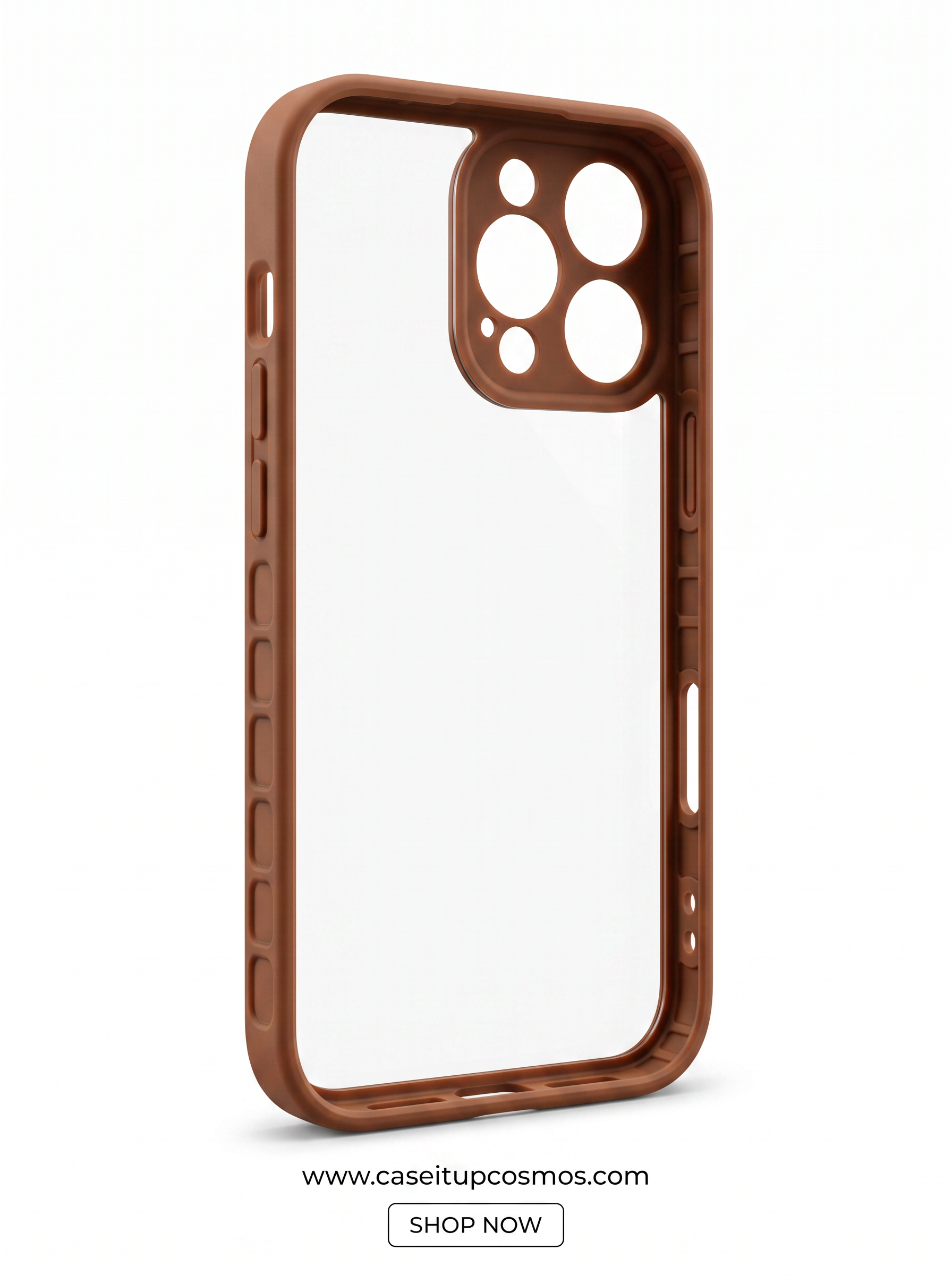 Cosmos™ Clear Caramel Armor iPhone Case | Military Drop Defense & Lens Shield