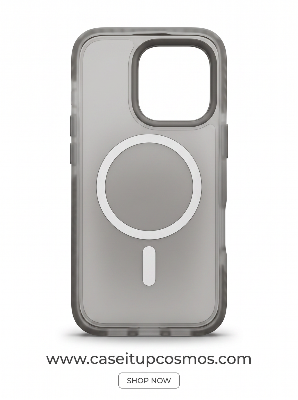 Cosmos™ Ombre Gradient Frosted MagSafe iPhone Case | Smoked Charcoal