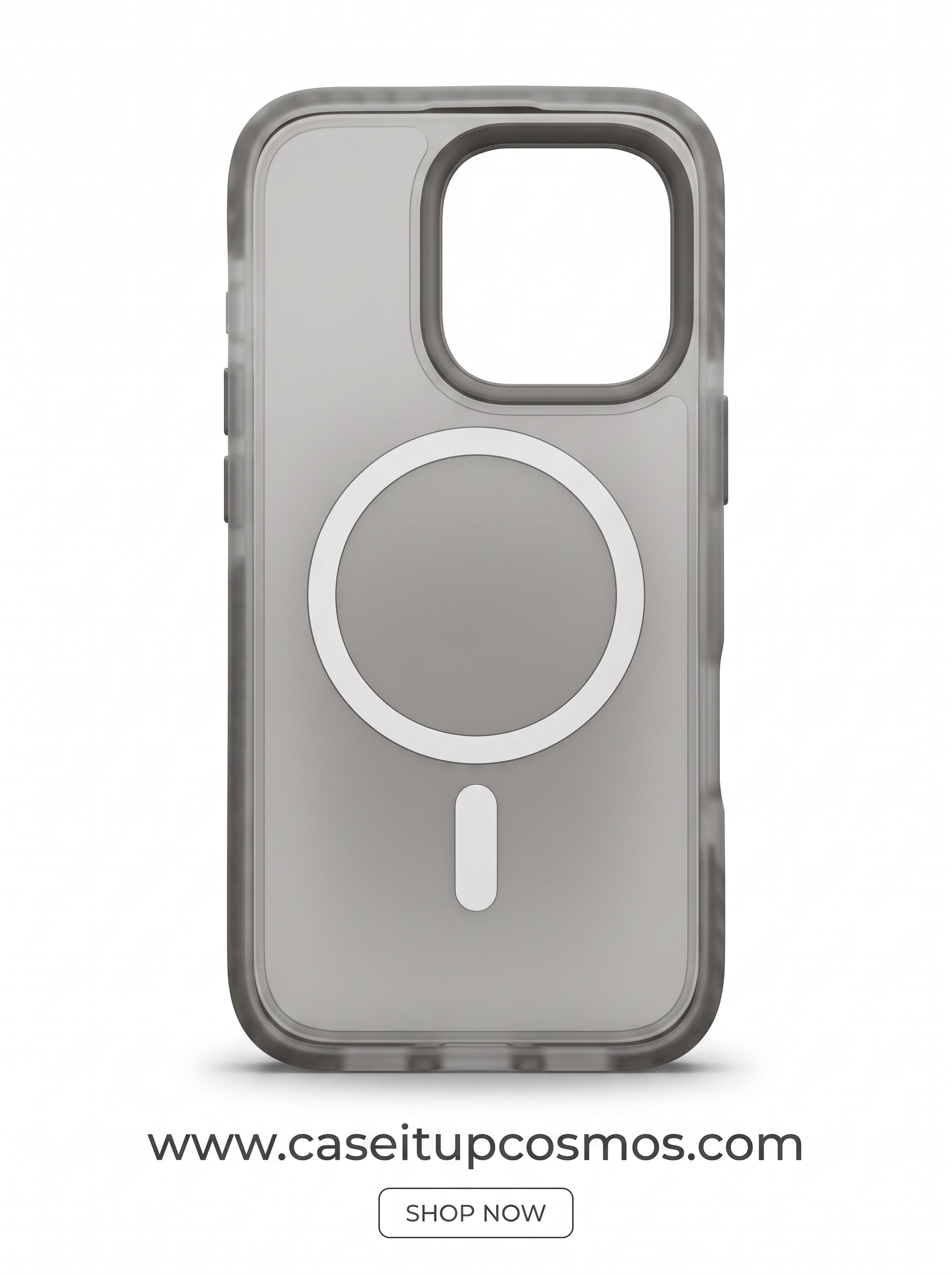 Cosmos™ Ombre Gradient Frosted MagSafe iPhone Case | Smoked Charcoal