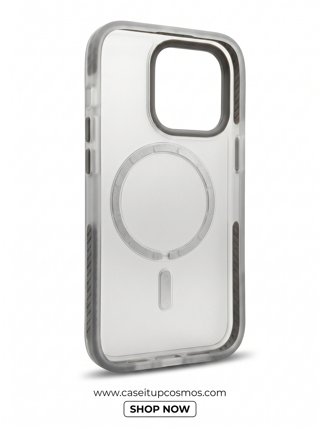 Cosmos™ Ombre Gradient Frosted MagSafe iPhone Case | Smoked Charcoal