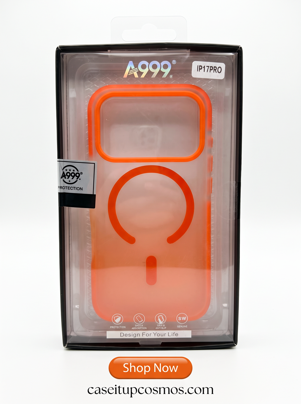A999 Panoramic Visor MagSafe Case – Frosted Gradient Armor Collection