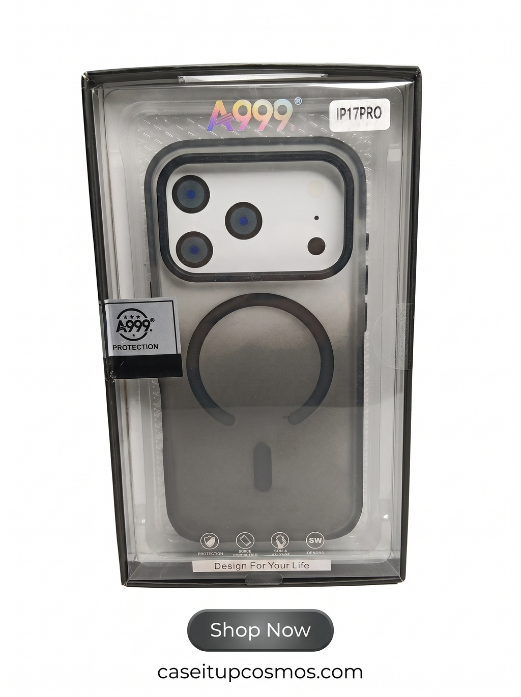 A999 Panoramic Visor MagSafe Case – Frosted Gradient Armor Collection
