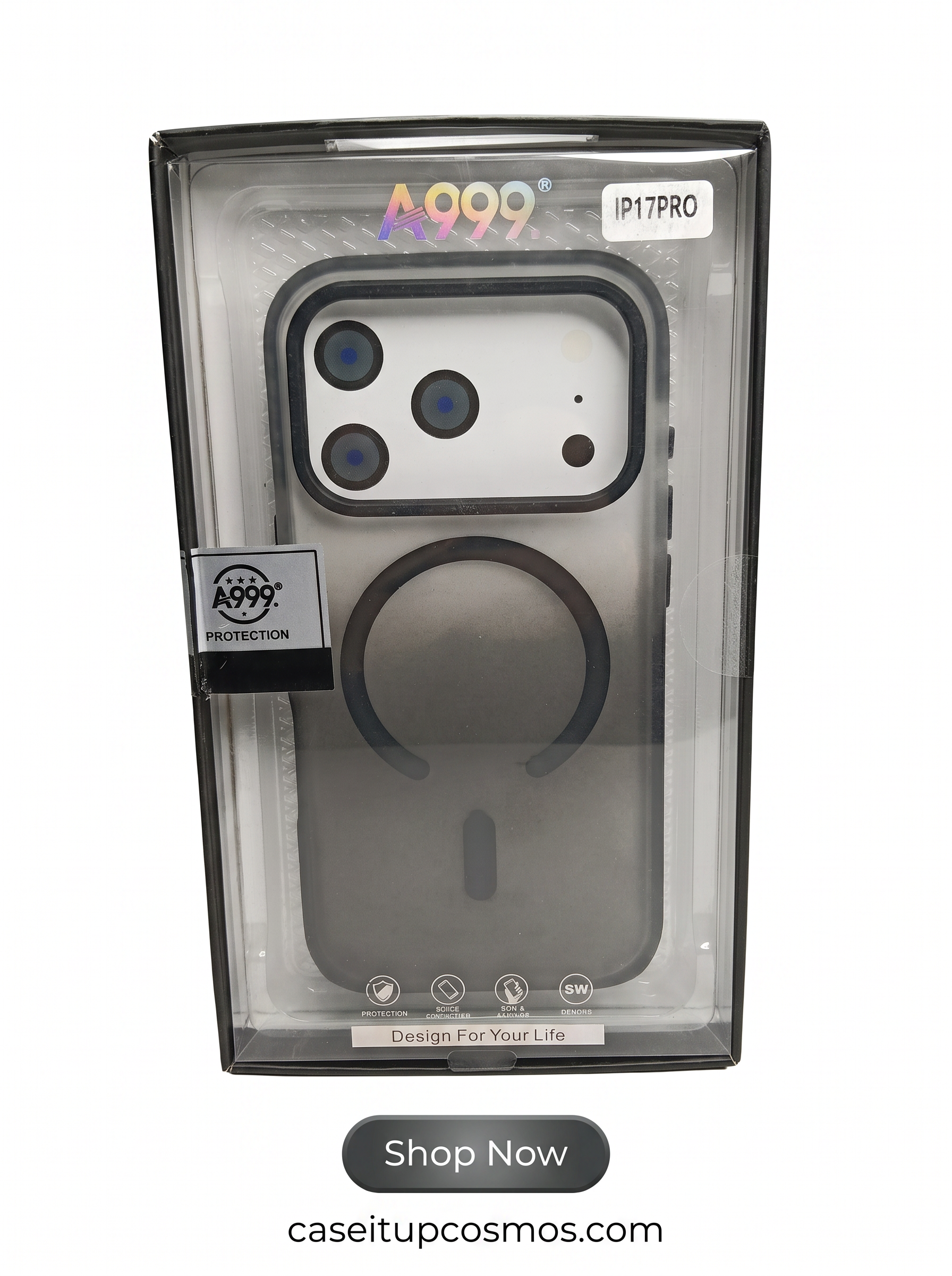 A999 Panoramic Visor MagSafe Case – Frosted Gradient Armor Collection