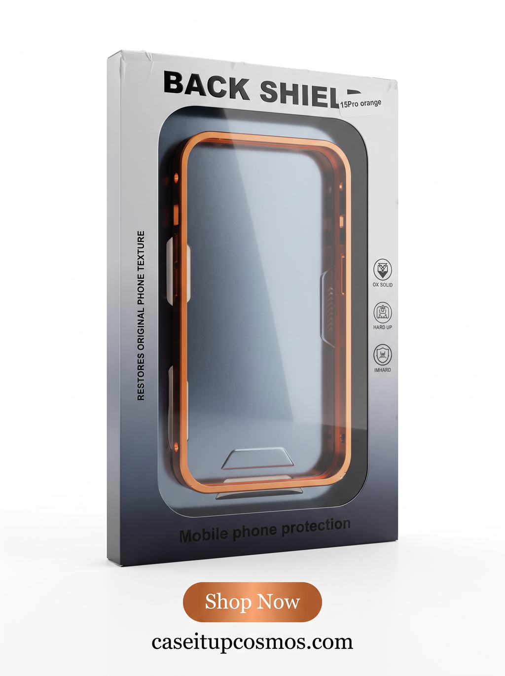 Bare-Feel Ultra Minimalist Metal Bumper Case – Back Shield Alloy Edition