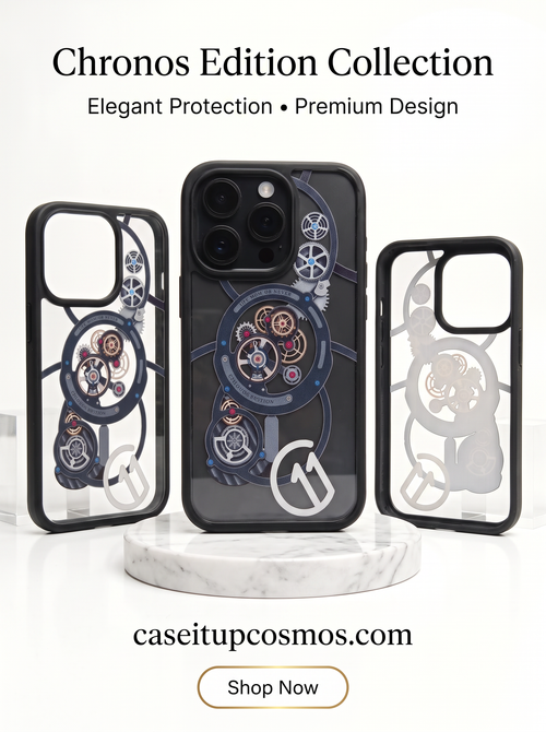 Chronos Skeleton Mechanical Watch Case – Cyber Industrial Edition