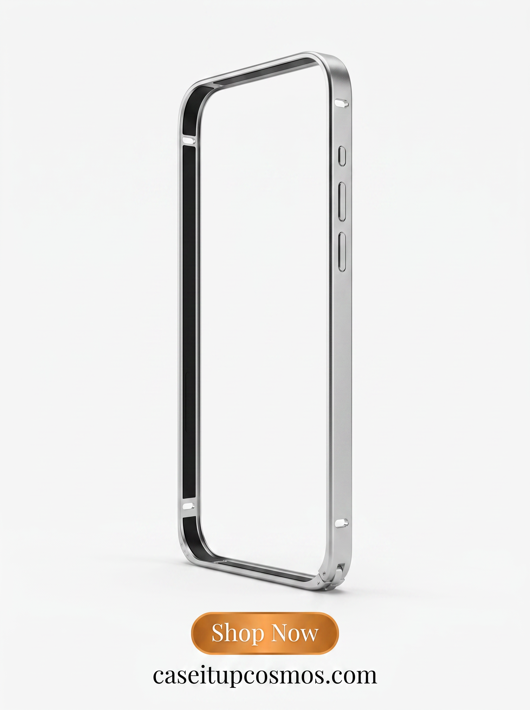 Bare-Feel Ultra Minimalist Metal Bumper Case – Back Shield Alloy Edition