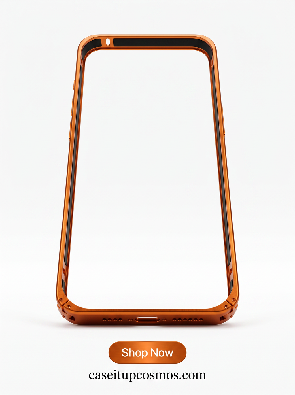 Bare-Feel Ultra Minimalist Metal Bumper Case – Back Shield Alloy Edition
