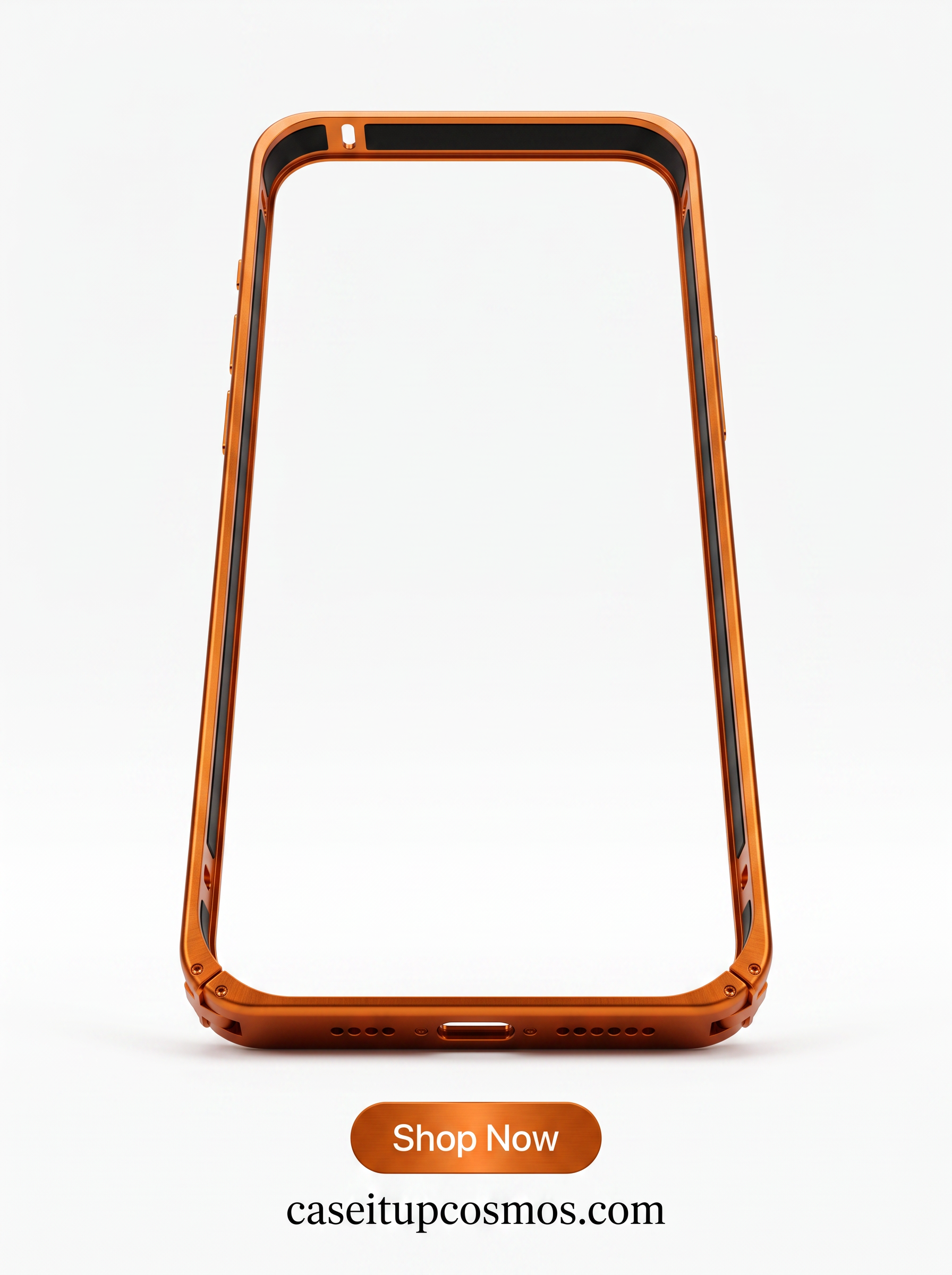 Bare-Feel Ultra Minimalist Metal Bumper Case – Back Shield Alloy Edition