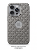 Cosmos™ Signature Quilted Leather iPhone Case | Luxury Diamond Stitch