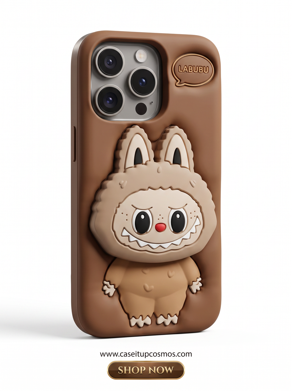 Cosmos™ 3D Labubu Pop-Art Silicone iPhone Case | Viral Character Cover