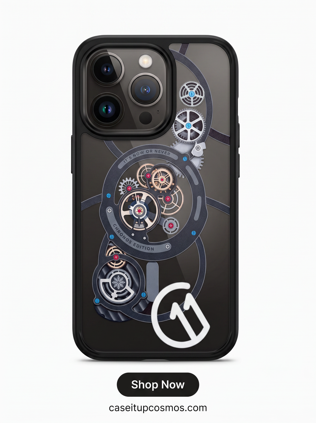 Chronos Skeleton Mechanical Watch Case – Cyber Industrial Edition