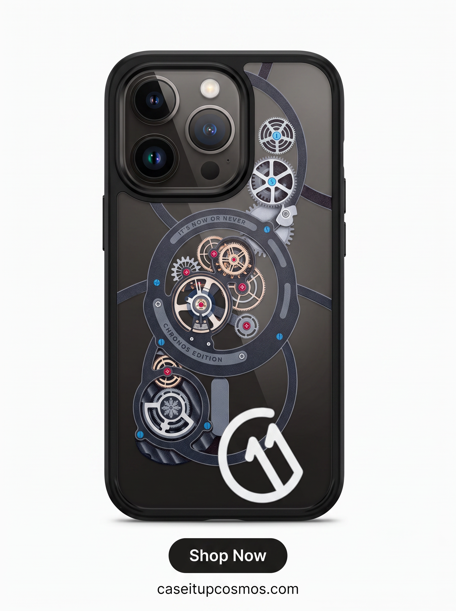 Chronos Skeleton Mechanical Watch Case – Cyber Industrial Edition
