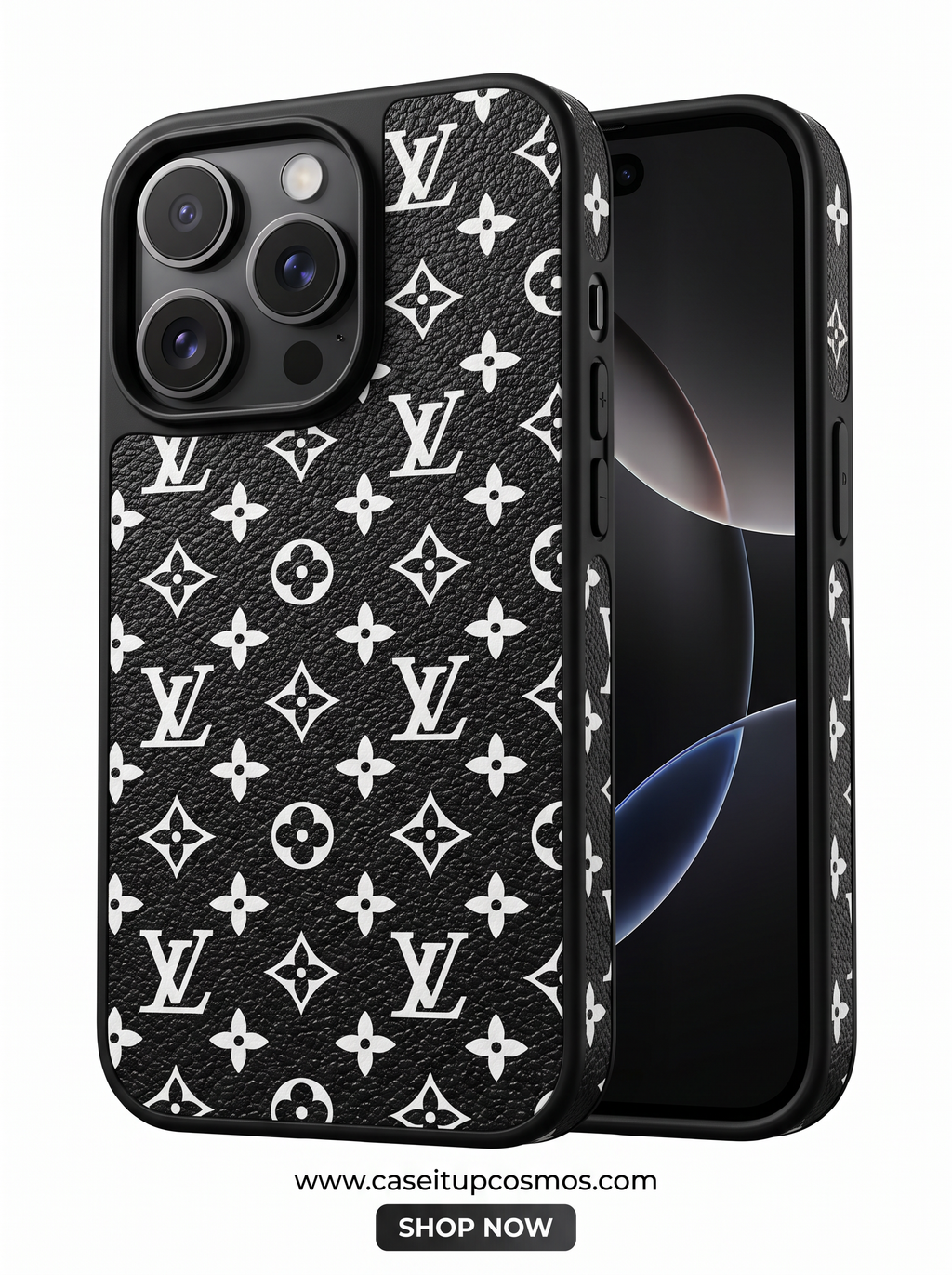 Luxury Woven Jacquard Monogram Case for iPhone | Raised Lens Guard