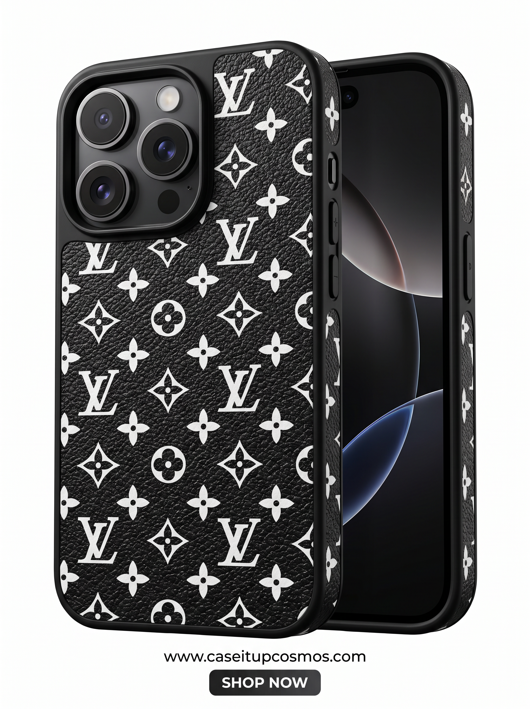 Luxury Woven Jacquard Monogram Case for iPhone | Raised Lens Guard
