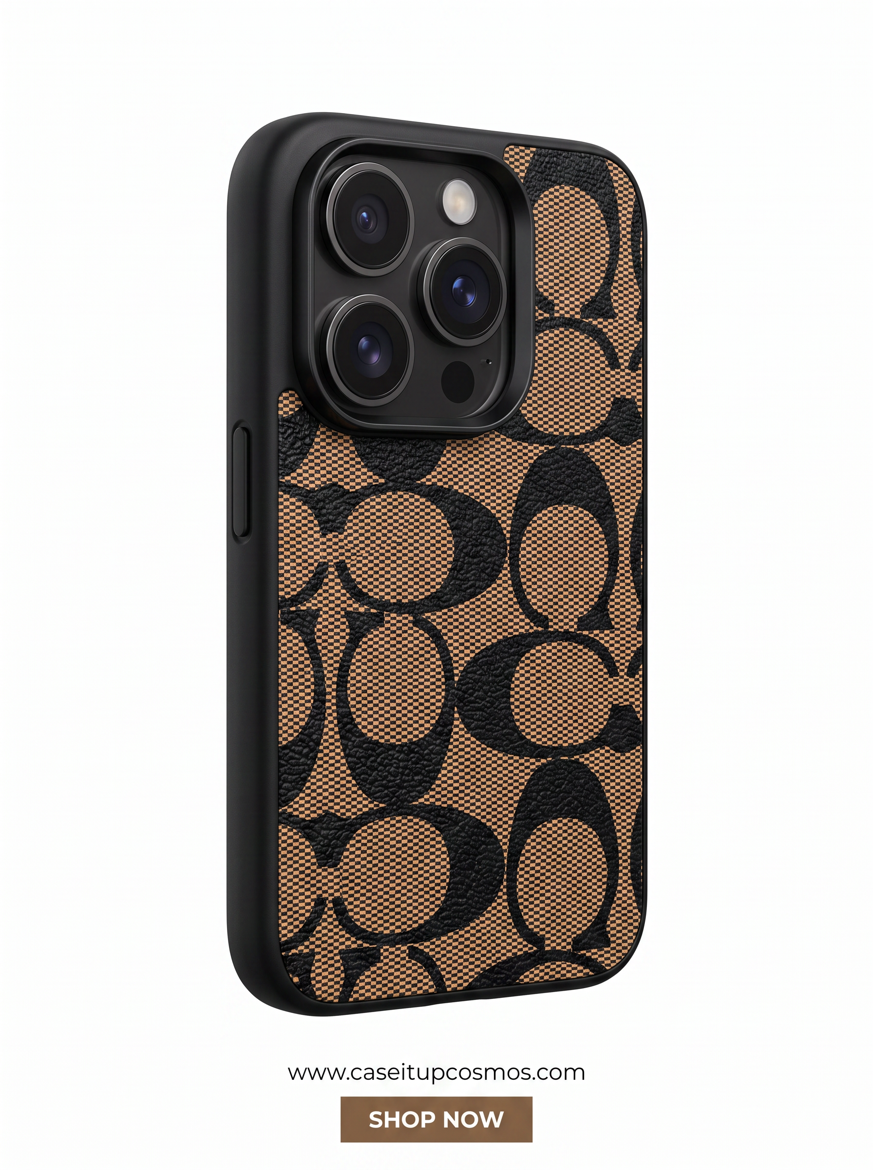 Luxury Woven Jacquard Monogram Case for iPhone | Raised Lens Guard
