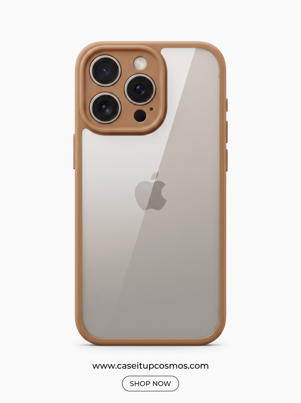 Cosmos™ Clear Caramel Armor iPhone Case | Military Drop Defense & Lens Shield
