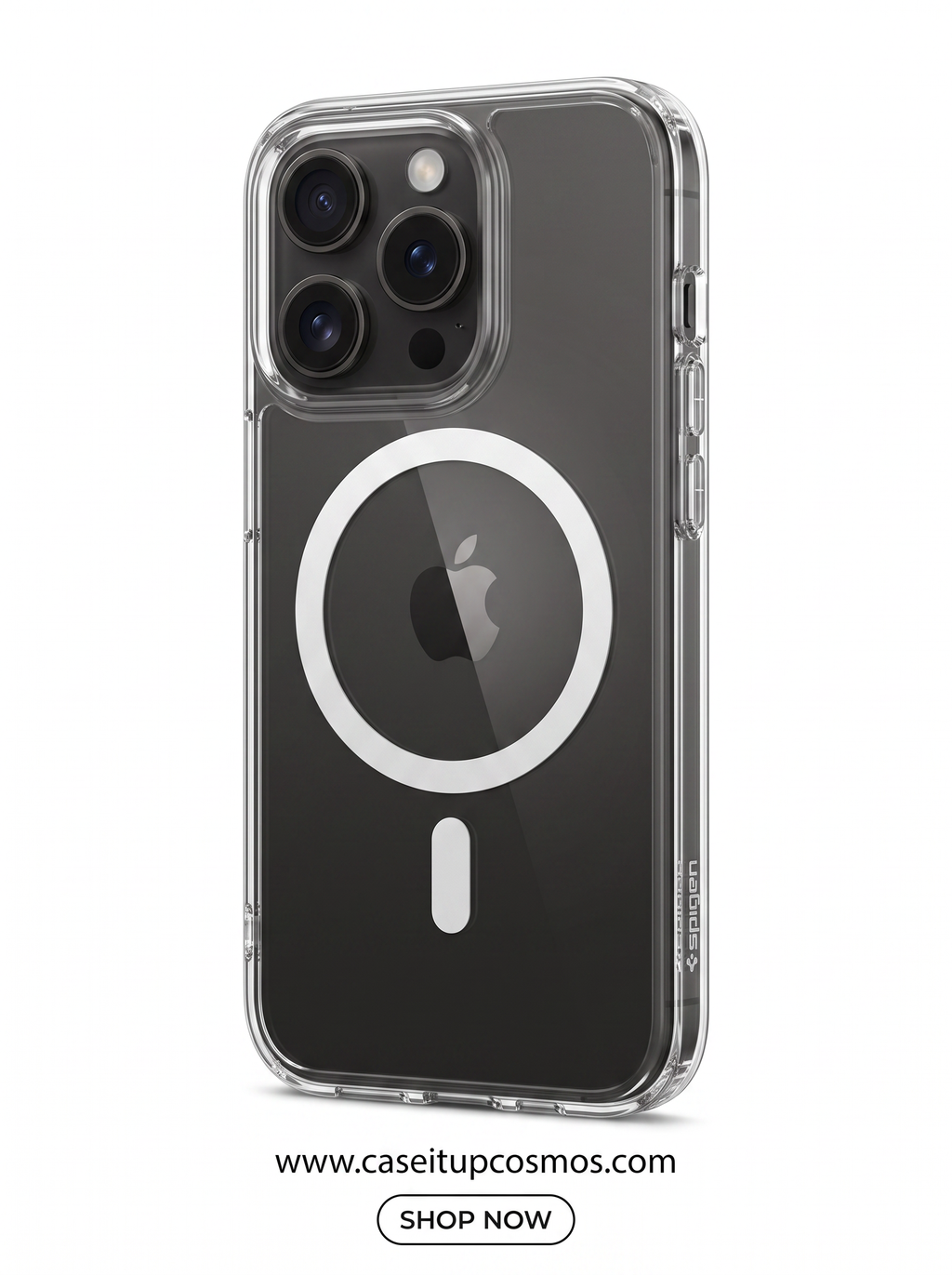 Cosmos™ Crystal Clear MagSafe iPhone Case | Non-Slip Side Grips & Lens Guard