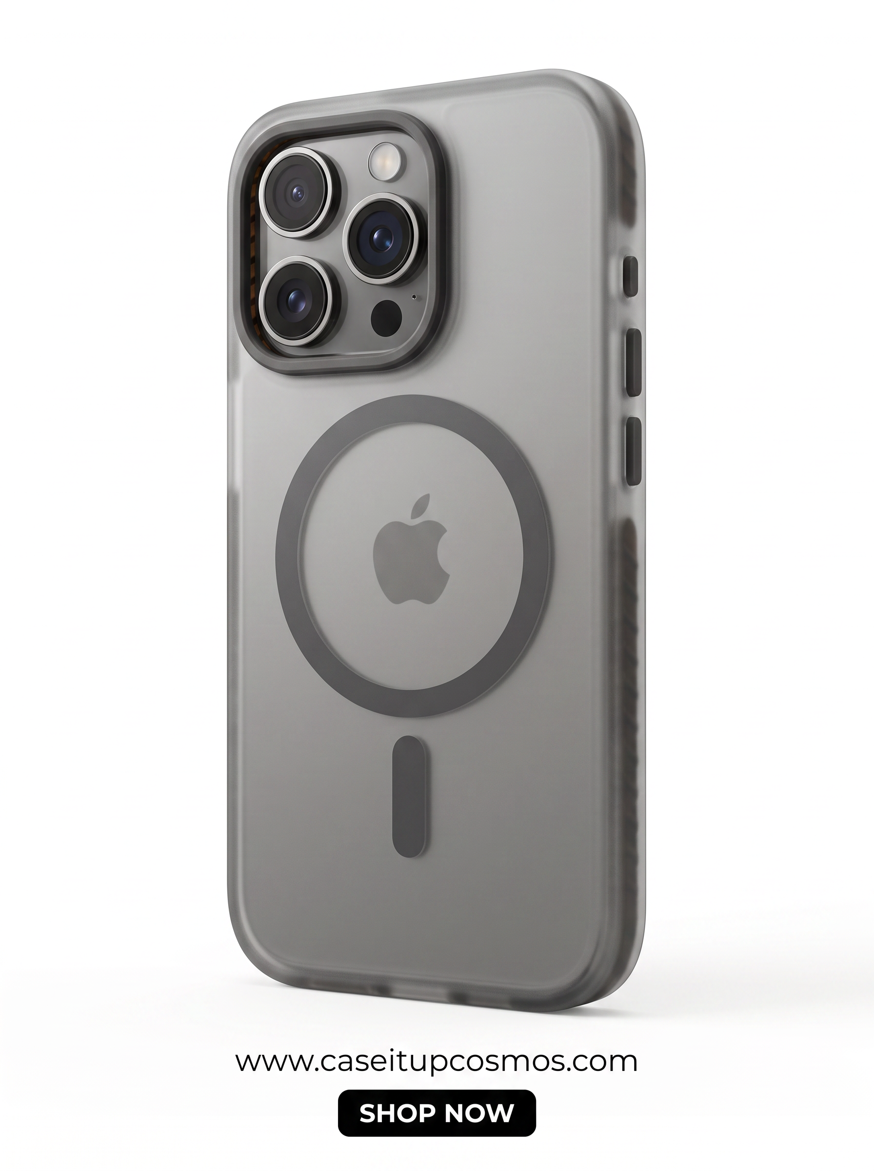Cosmos™ Ombre Gradient Frosted MagSafe iPhone Case | Smoked Charcoal