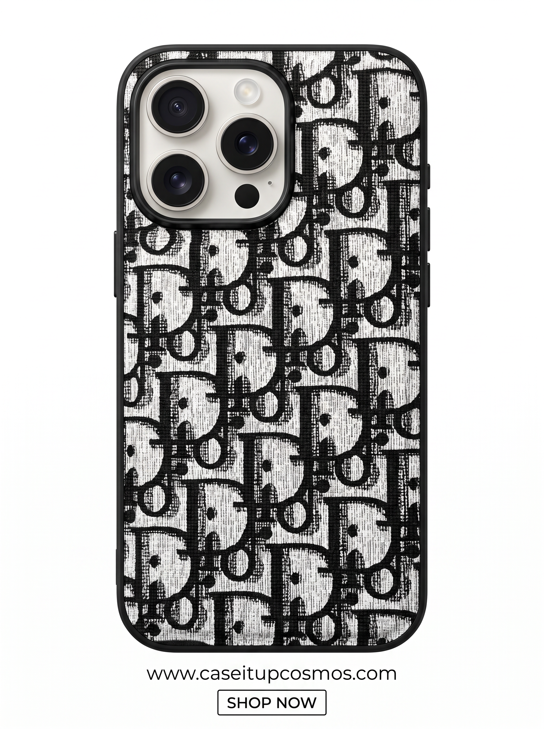 Cosmos™ Jacquard Monogram Canvas iPhone Case | Vintage Designer Style