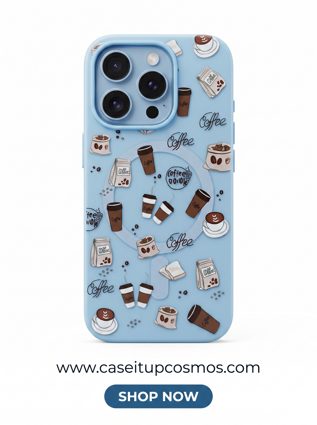 Cosmos™ MagSafe Cute Print Case for iPhone | Hello Kitty & Coffee Editions