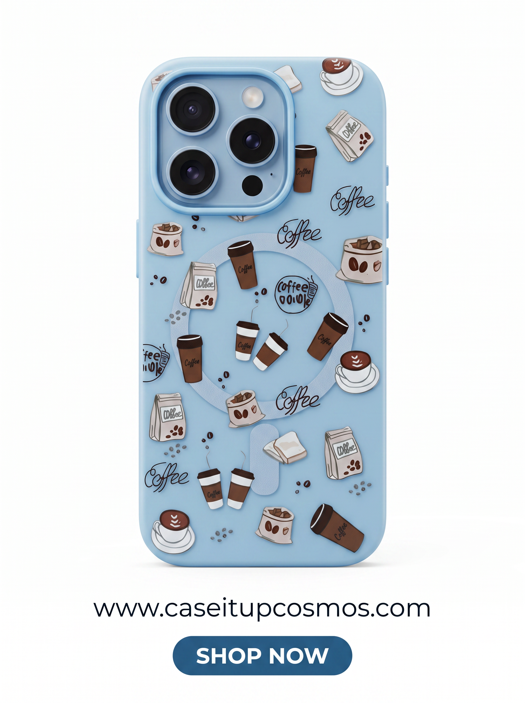 Cosmos™ MagSafe Cute Print Case for iPhone | Hello Kitty & Coffee Editions