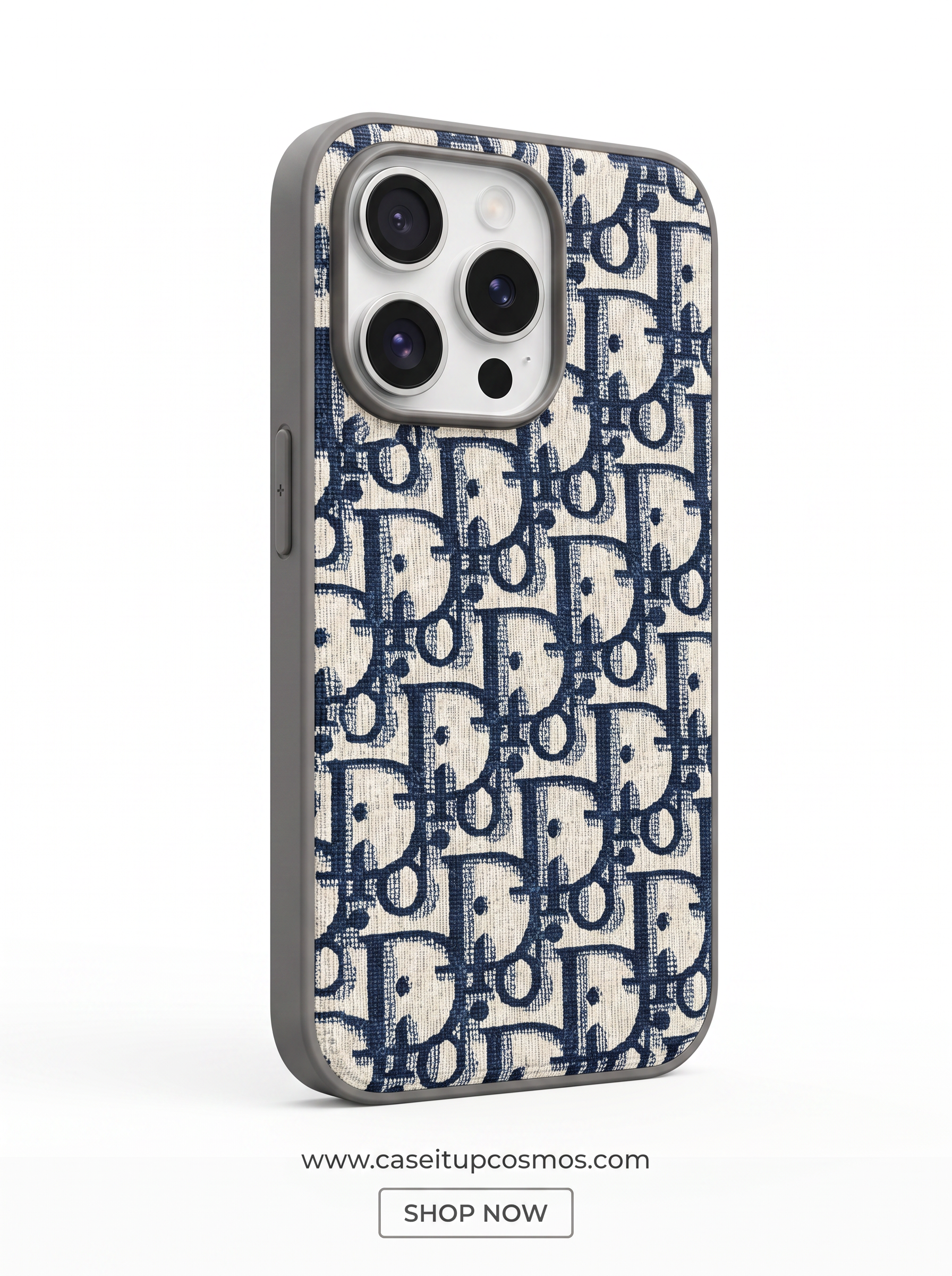 Cosmos™ Jacquard Monogram Canvas iPhone Case | Vintage Designer Style