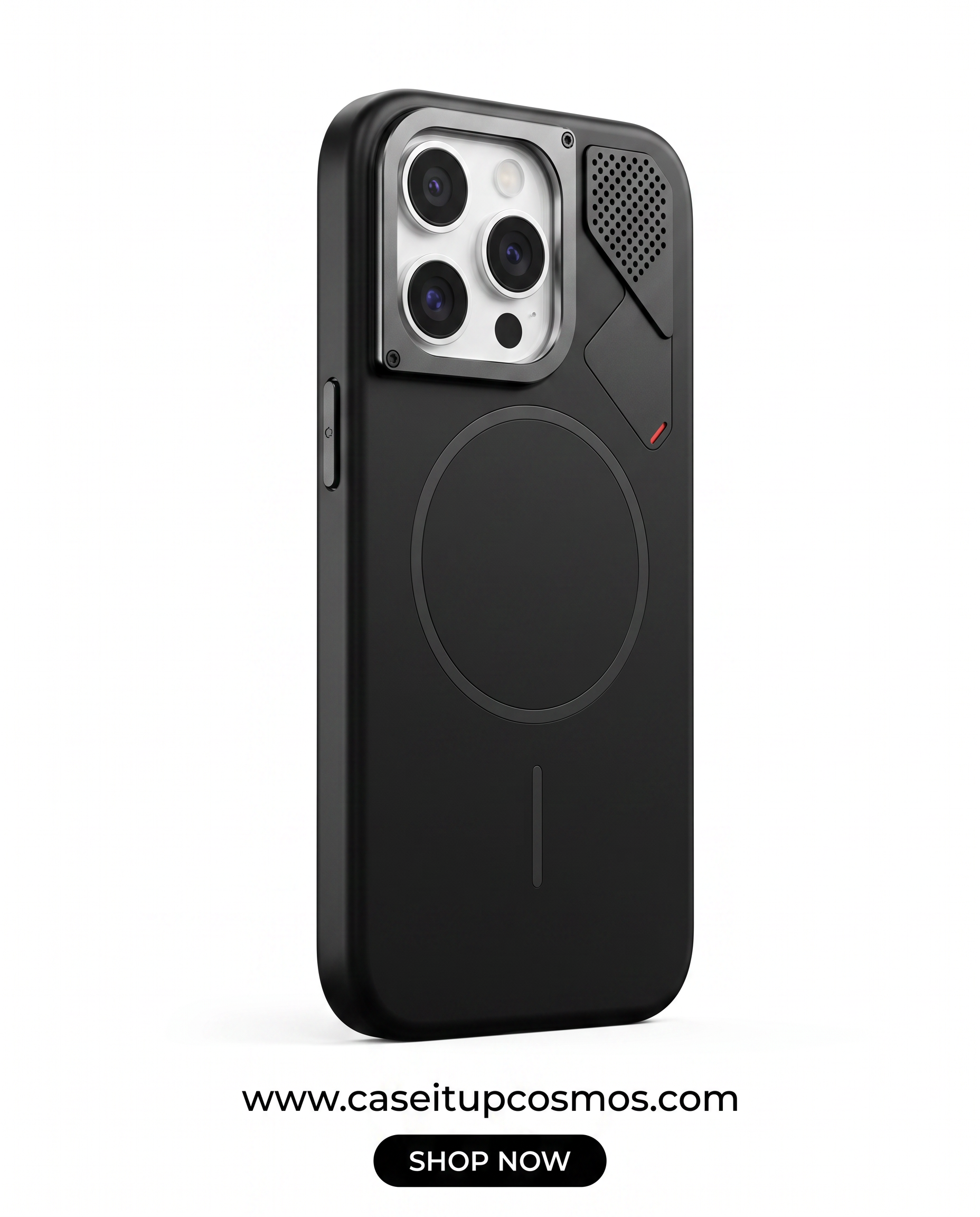 Futuristic Alloy Camera Armor MagSafe Case for iPhone | Microfiber Interior